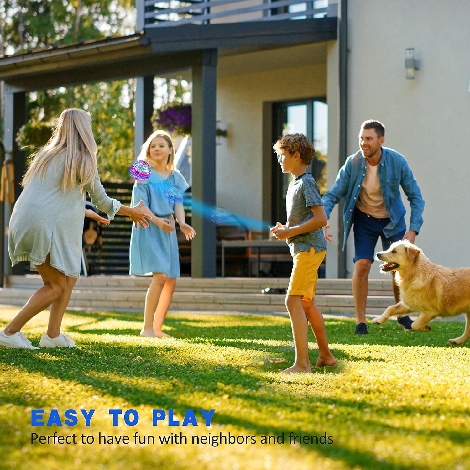 Mini Drone LEMATRIX Orb Rosa Control Mano 6+ Años