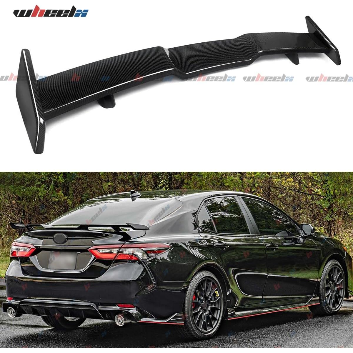 Spoiler Trasero WheelX Estilo TRD Fibra de Carbono 4 Puertas