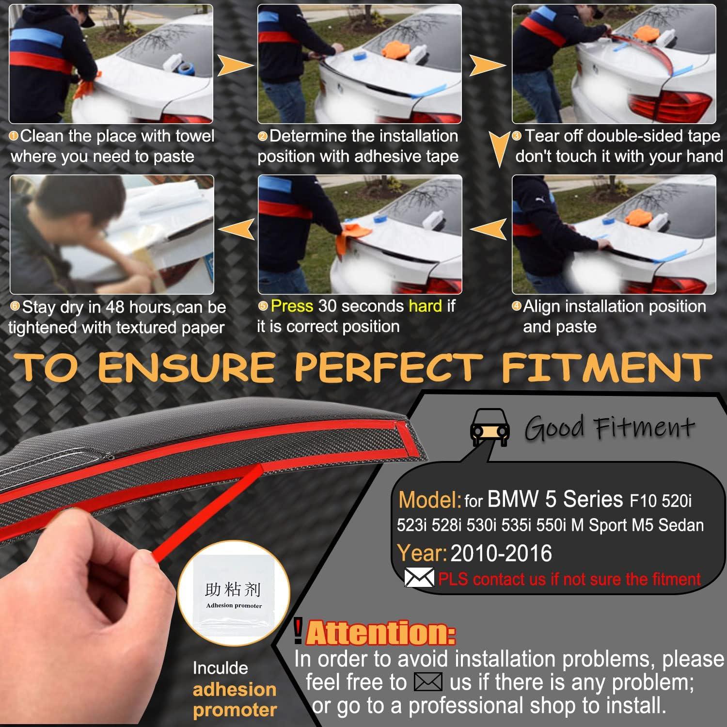 Spoiler Trasero de Fibra de Carbono KIT MCARCAR para BMW F10 2010-2016