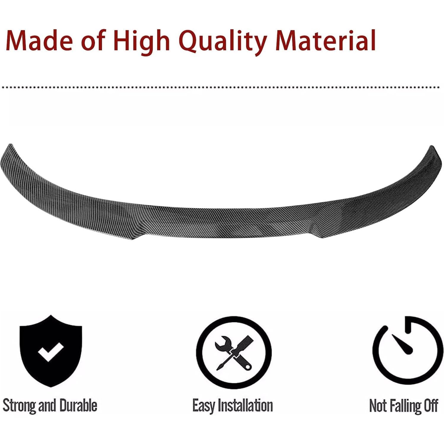 Alerón Trasero BMW E90 2008-2012 Fibra de Carbono 4 Puertas