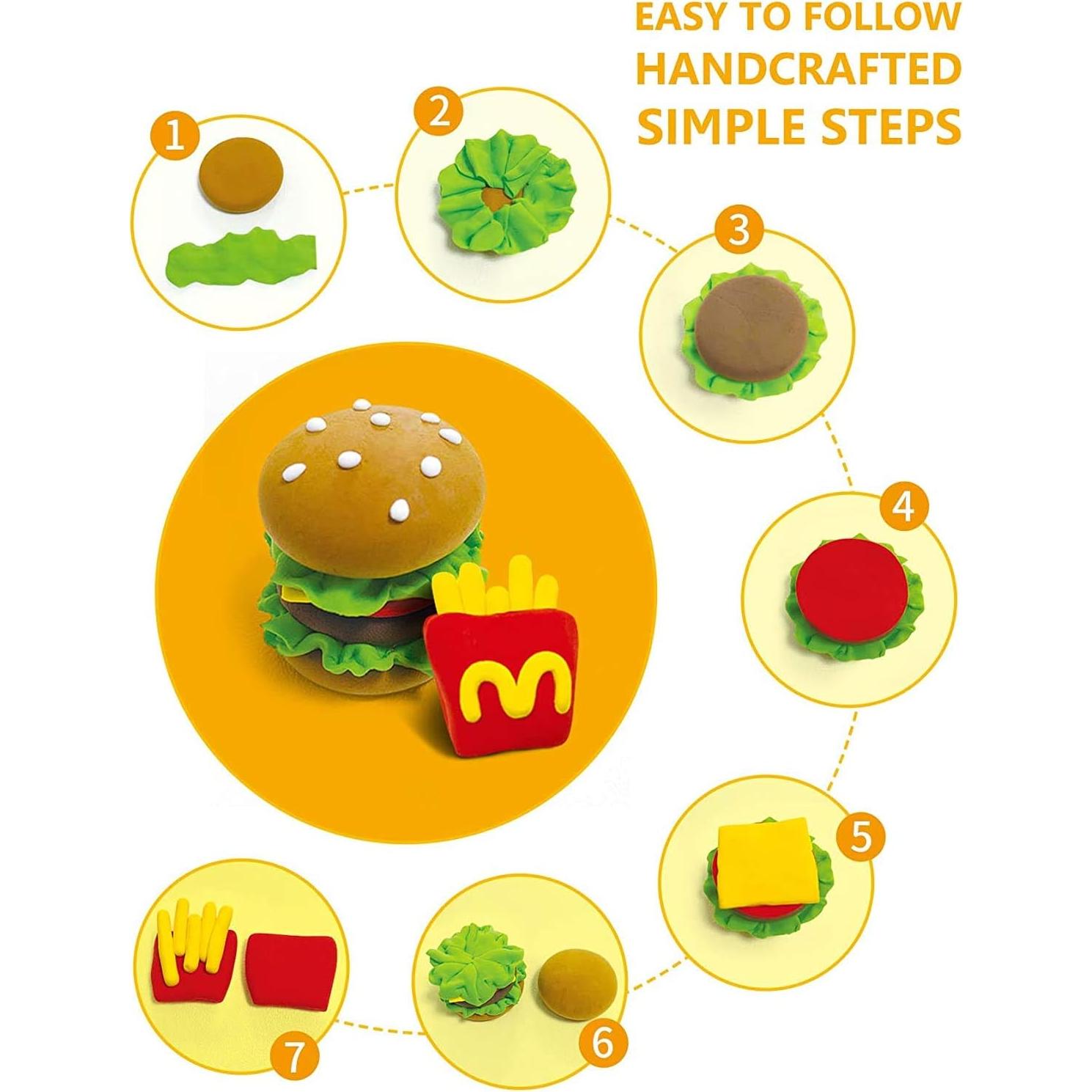 Arcilla Secado al Aire Sago Brothers 36 Colores para Niños