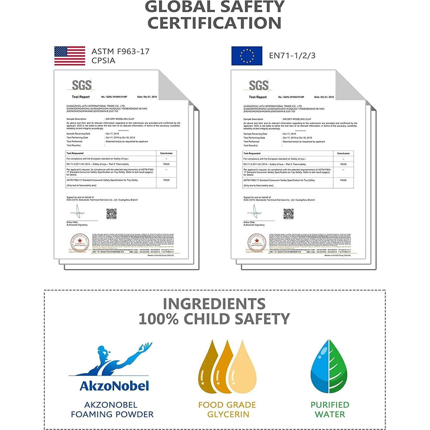 Arcilla Secado al Aire Sago Brothers 36 Colores para Niños