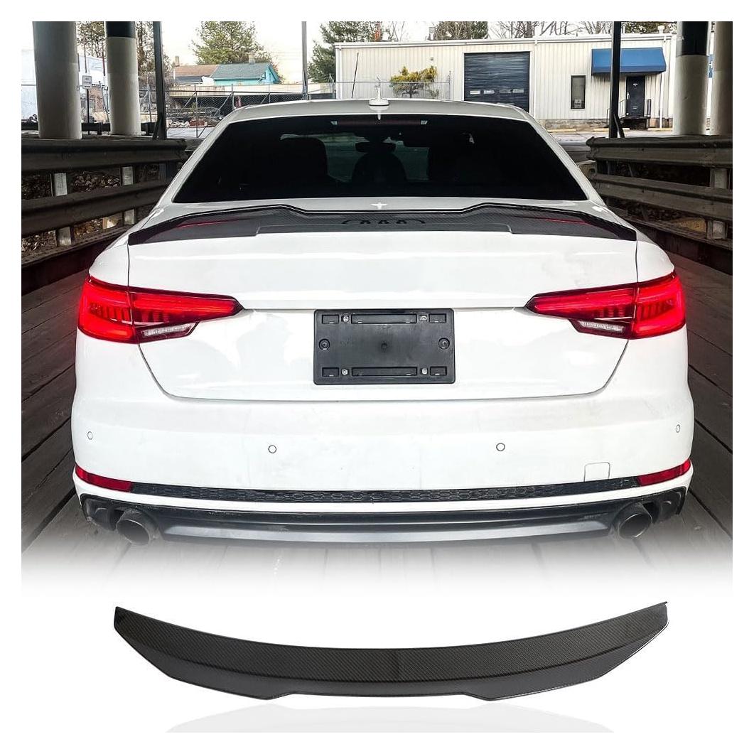 Spoiler de maletero fibra de carbono Audi A4 S4 B9 2017-2024