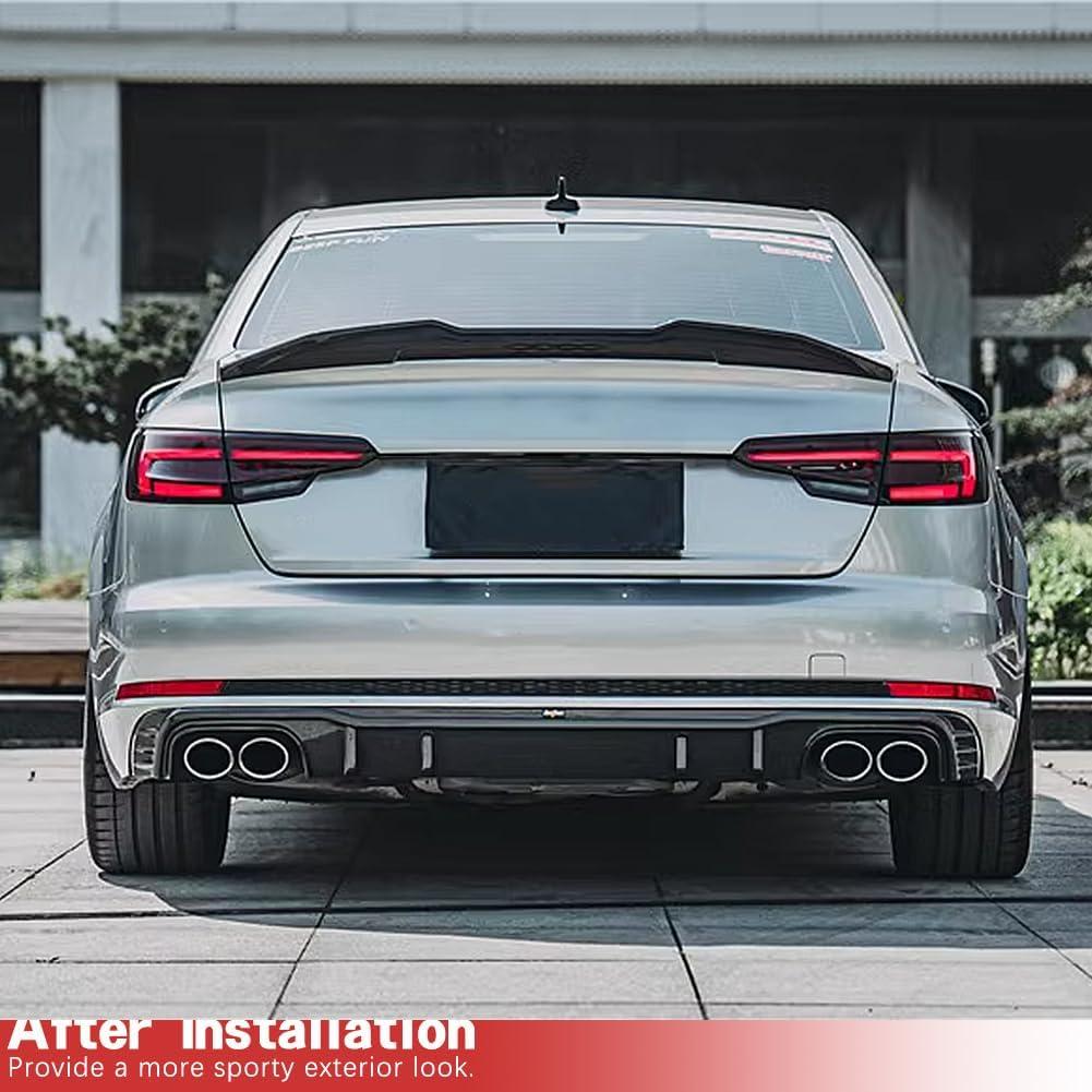 Spoiler de maletero fibra de carbono Audi A4 S4 B9 2017-2024