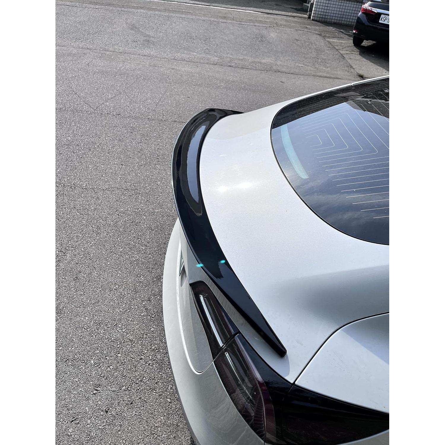 Alerón Trasero Tipo V Negro Brillante Optimal para Tesla Model 3 2017-2023
