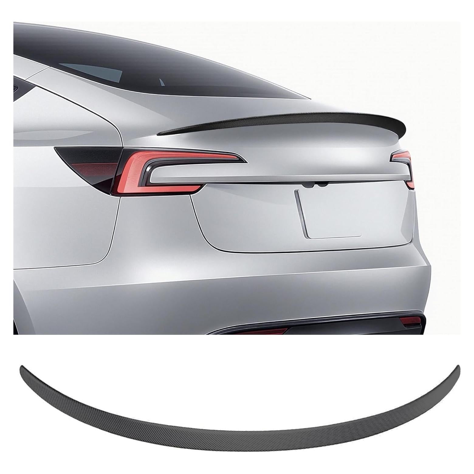 Spoiler Alerón Trasero Tesla Model 3 2016-2023 ABS Fibra Carbono