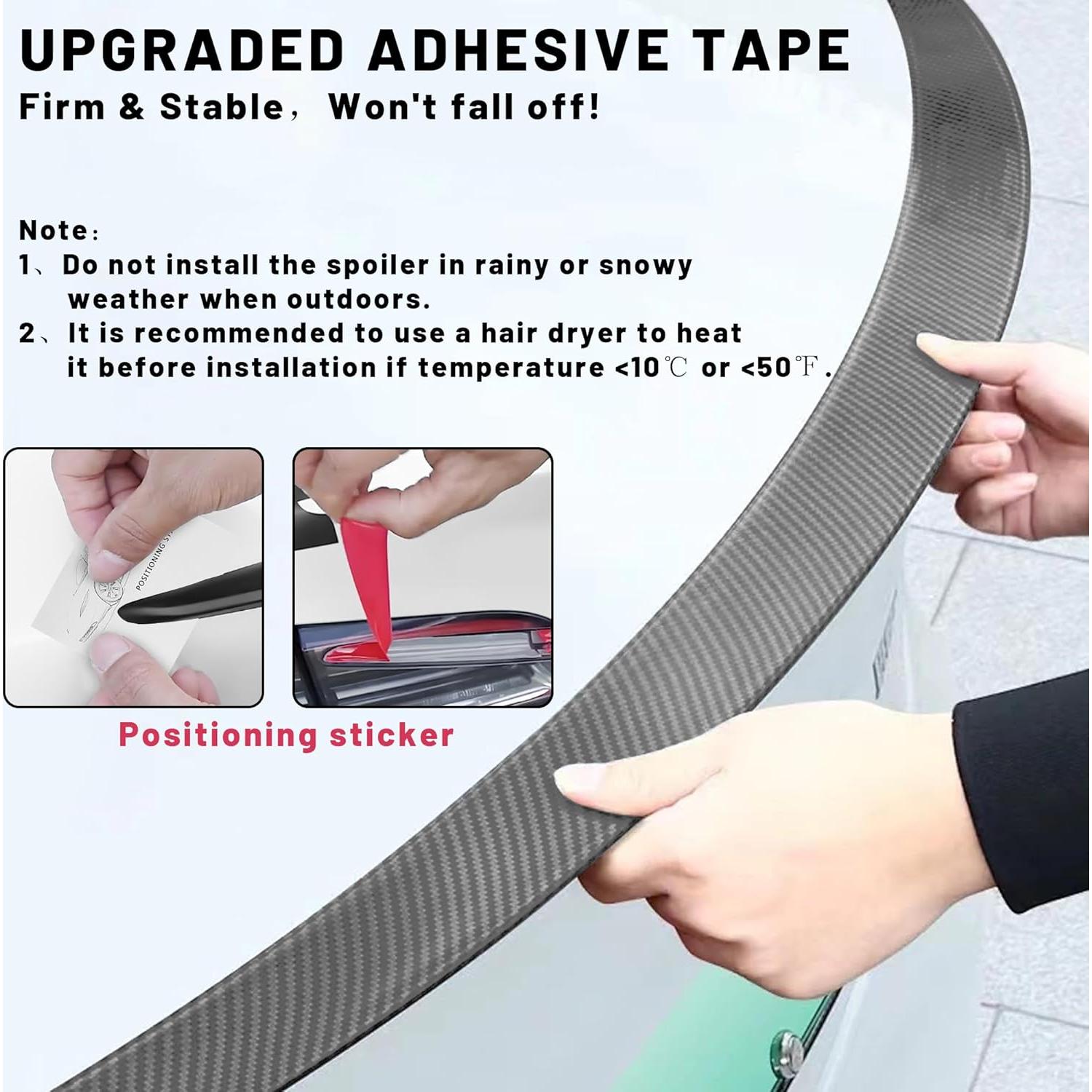 Spoiler Alerón Trasero Tesla Model 3 2016-2023 ABS Fibra Carbono