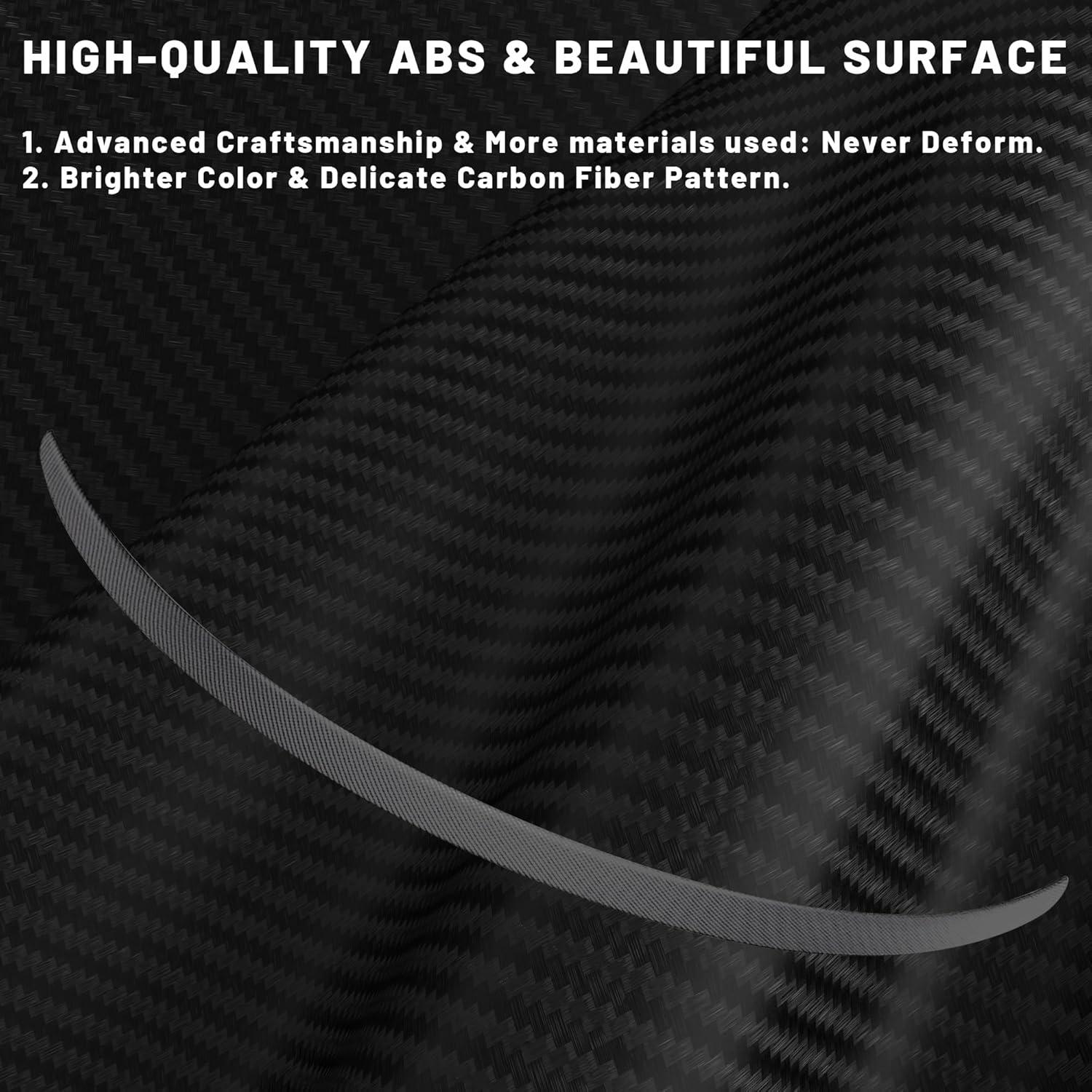 Spoiler Alerón Trasero Tesla Model 3 2016-2023 ABS Fibra Carbono