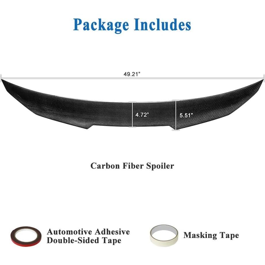 Alerón de Maletero de Fibra de Carbono AeroBon para Infiniti Q50 2014-2024