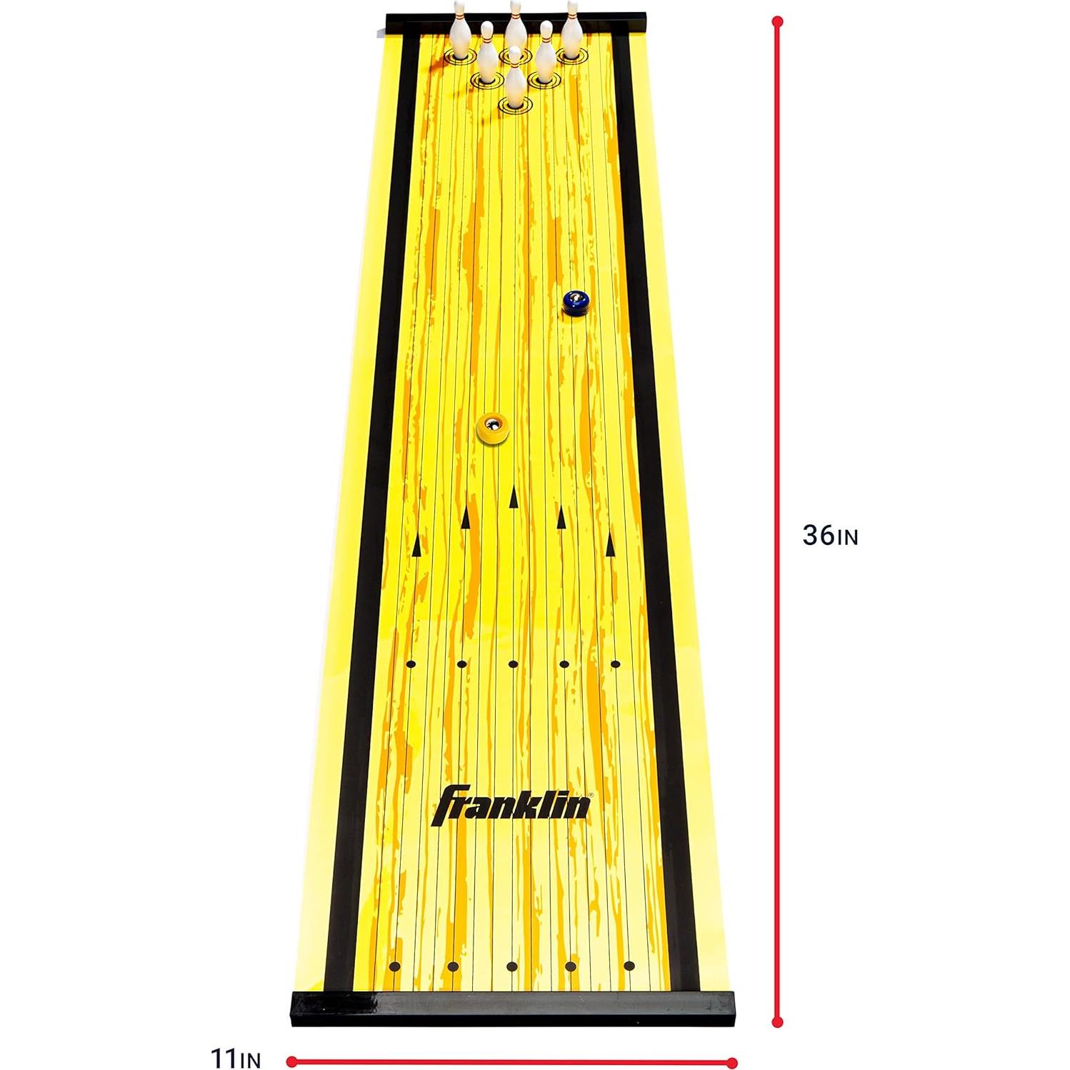 Tapete de Shuffleboard Franklin Sports 91.4x27.9cm con Discos