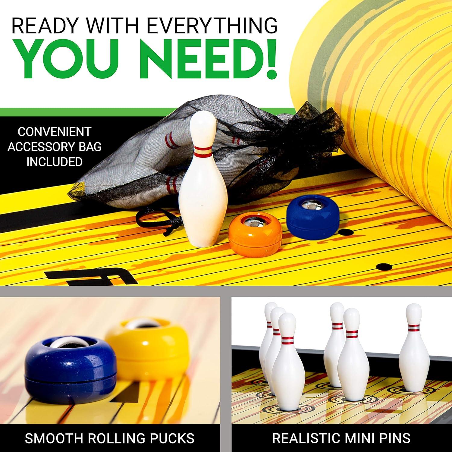 Tapete de Shuffleboard Franklin Sports 91.4x27.9cm con Discos