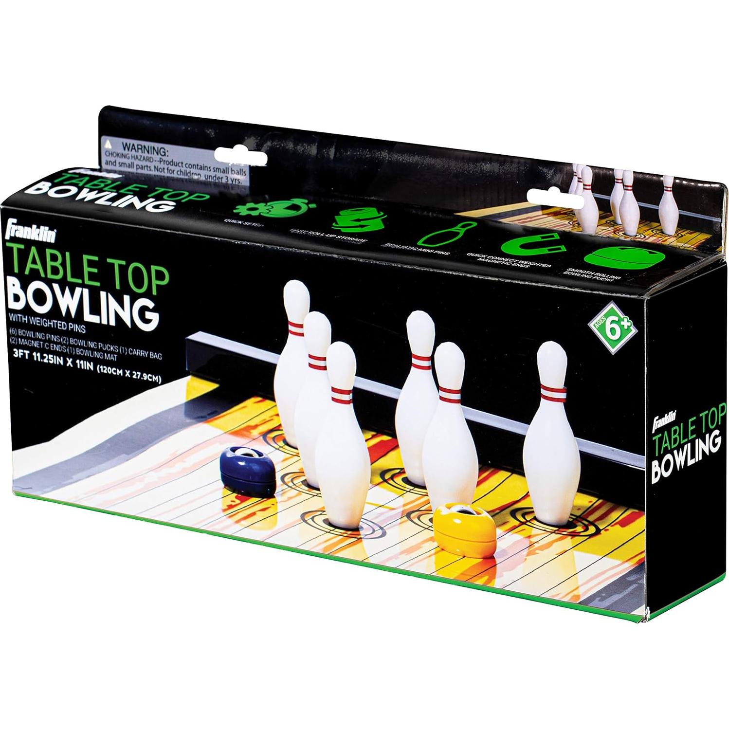 Tapete de Shuffleboard Franklin Sports 91.4x27.9cm con Discos