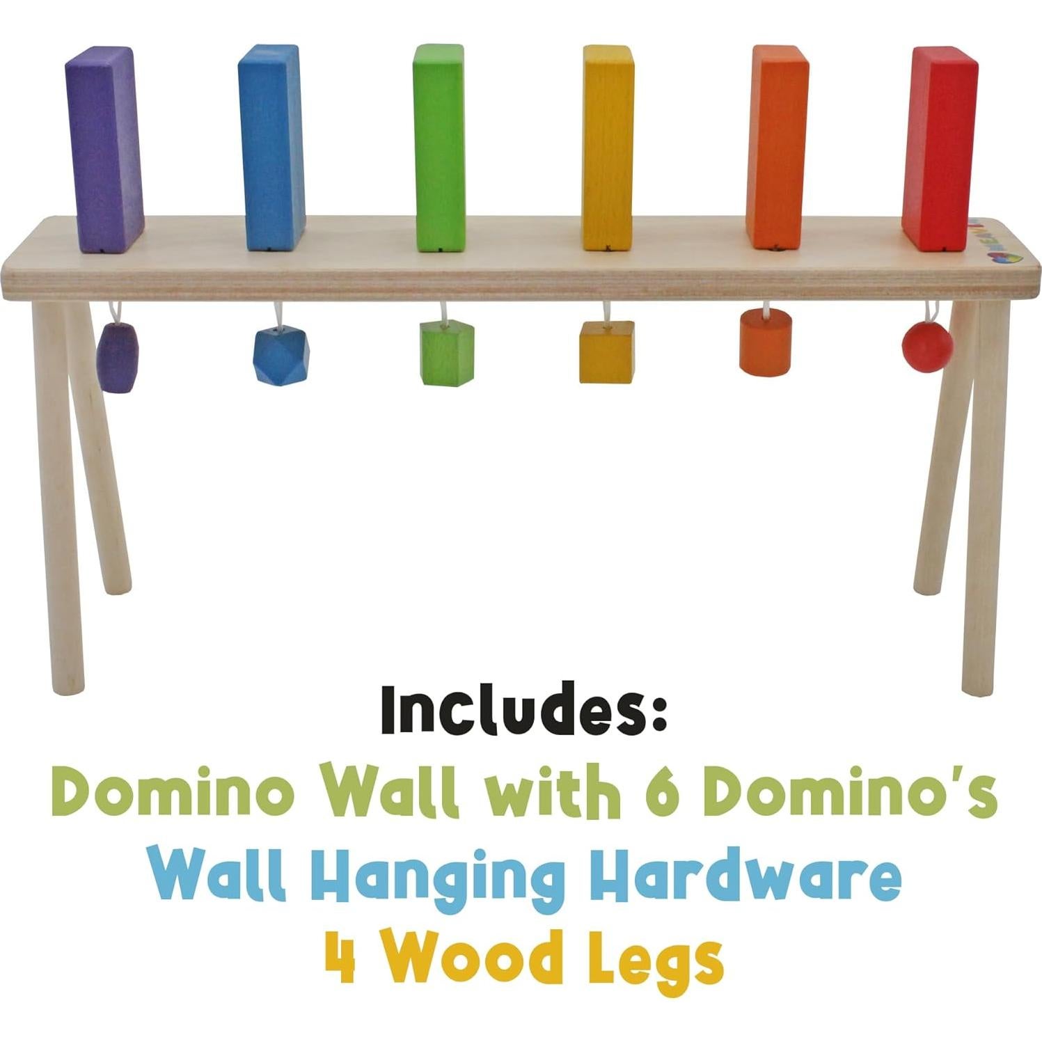 Juguete de Dominó Montable en Pared MEAVIA - 7 Bloques de Madera