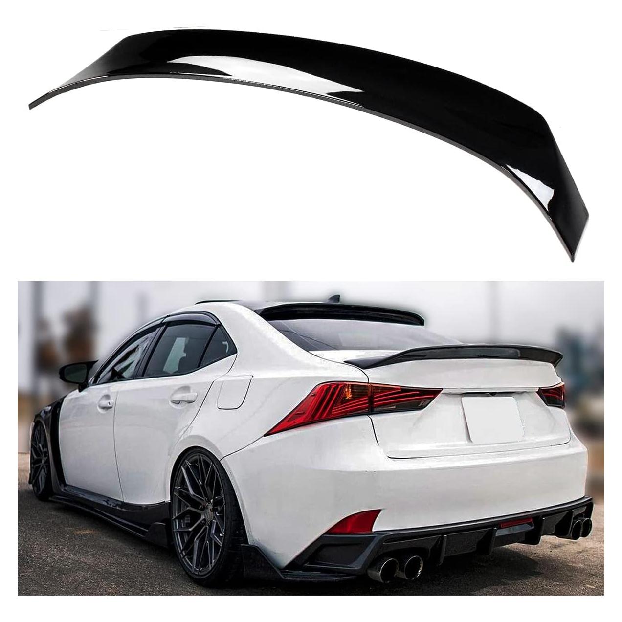 Ala de Maletero Tipo Pato Cuztom Tuning Negro Brillante Lexus IS 2014-2020