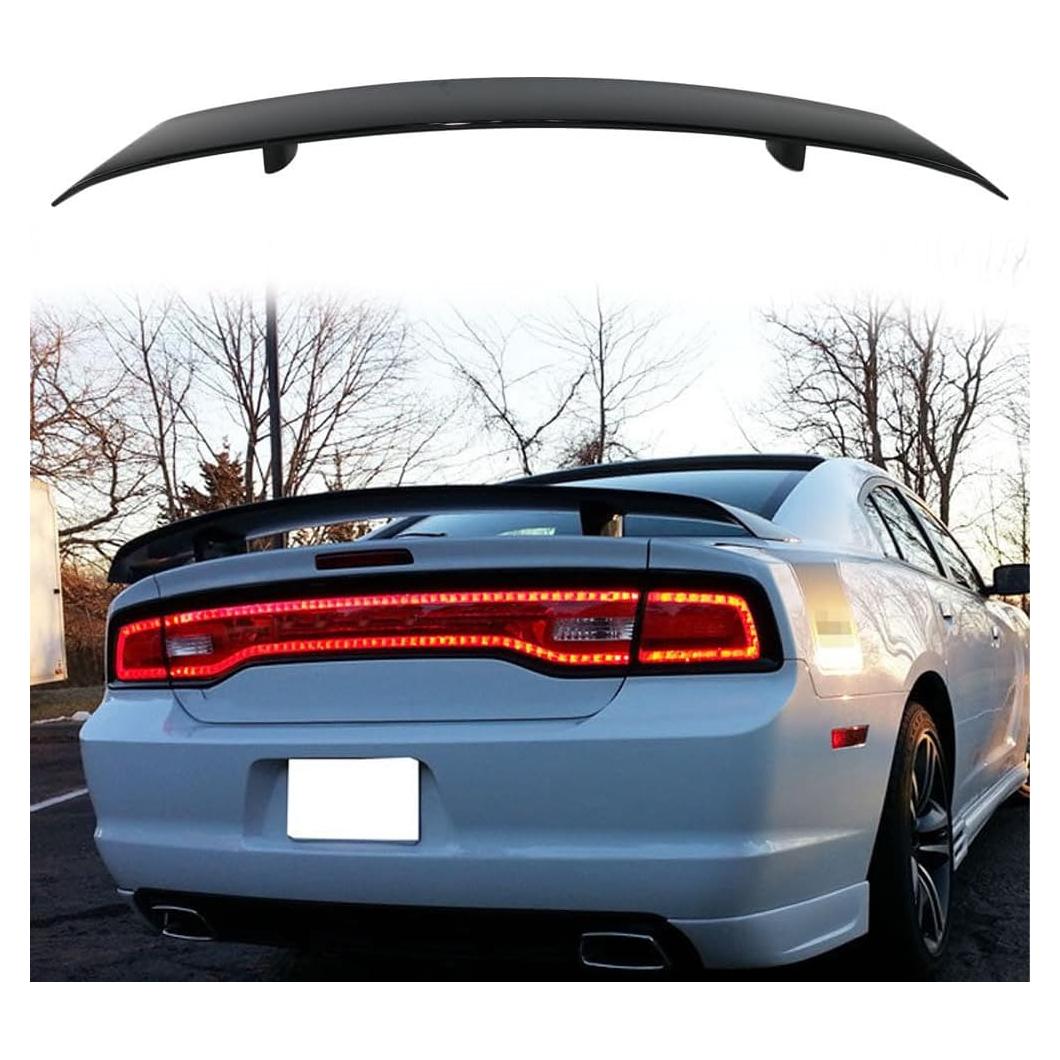 Spoiler Trasero Mactoom para Dodge Charger 2011-2014 Negro Brillante