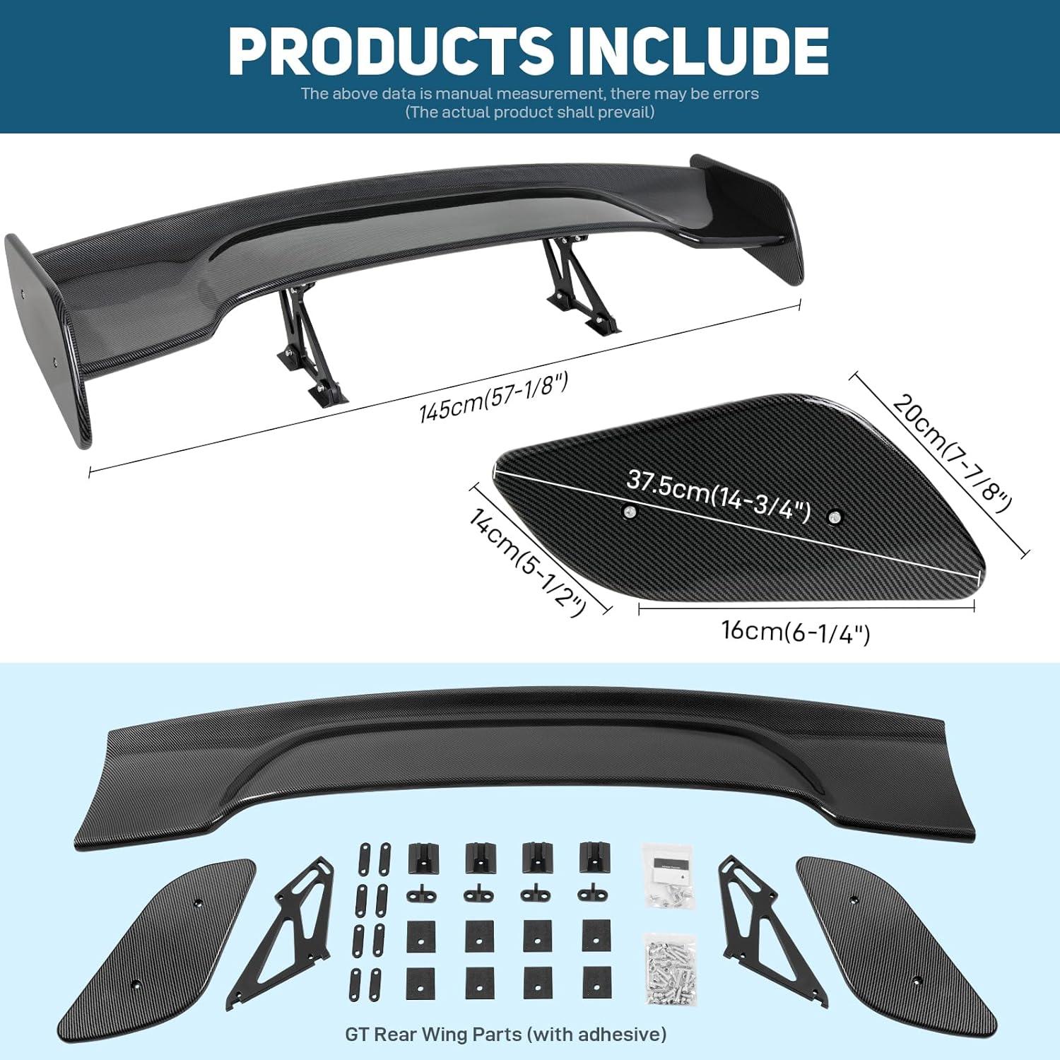 Alerón Trasero Universal DREAMOTOR 145 cm Estilo GT
