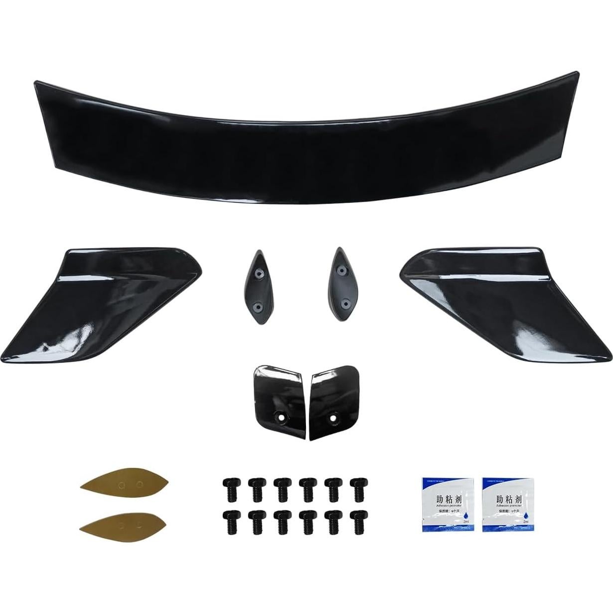 Spoiler Trasero CHIESMA para Honda Civic 2016-2021 Negro ABS