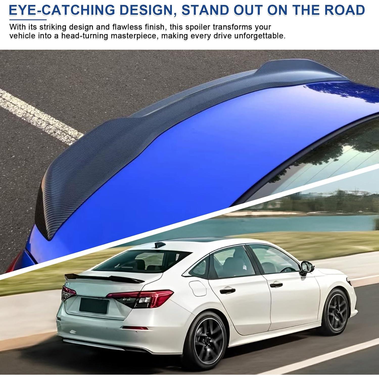 Spoiler Trasero BDBO para Honda Civic Sedán 2022-2025 Negro