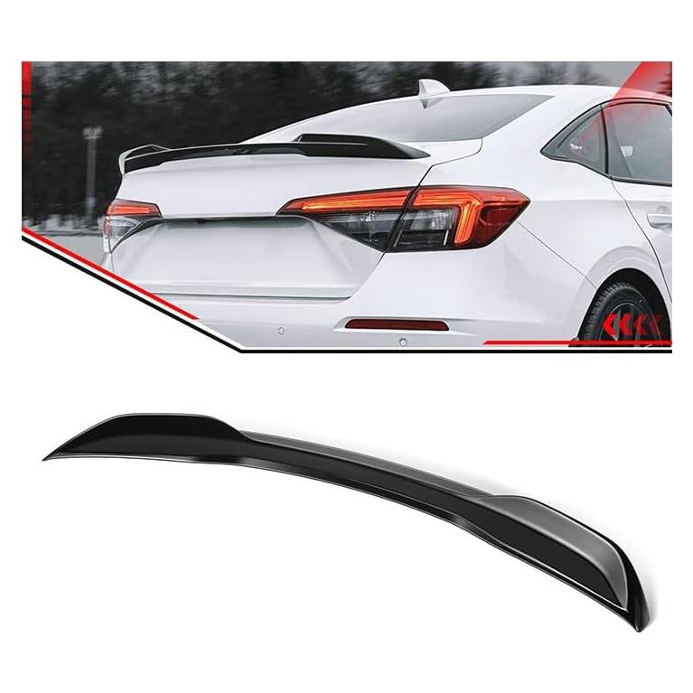 Alerón Trasero Honda Civic Sedán 11ª Gen 2022-2025 Negro
