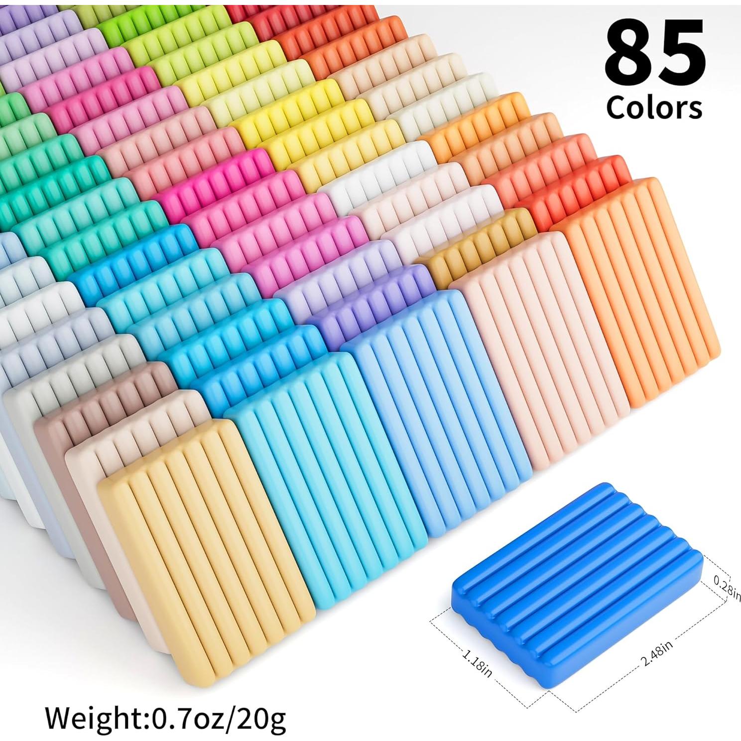 Kit de Arcilla Polimérica Aestd-ST 85 Colores Horneable