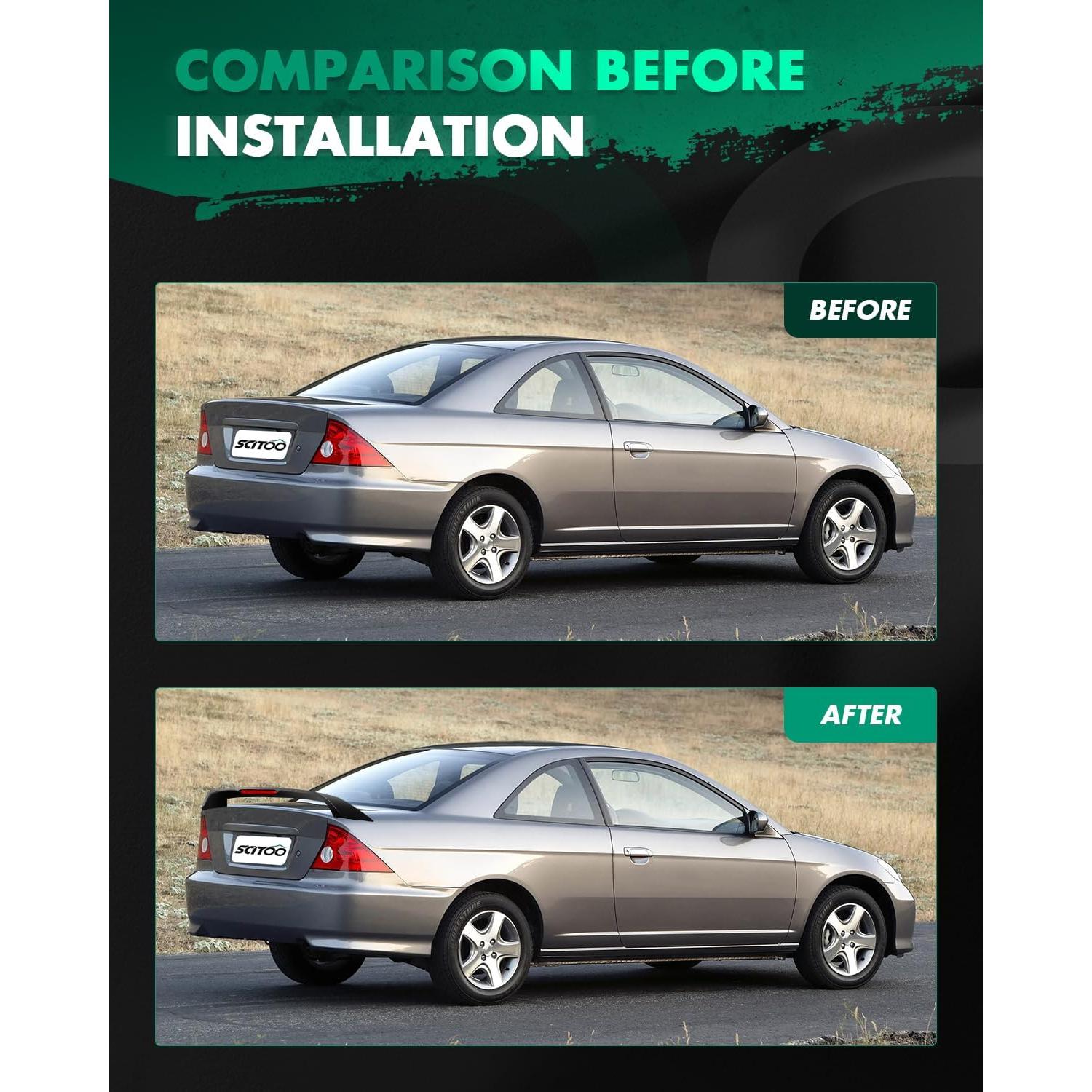 Alerón Trasero SCITOO para Honda Civic 2001-2005 128.7x11cm