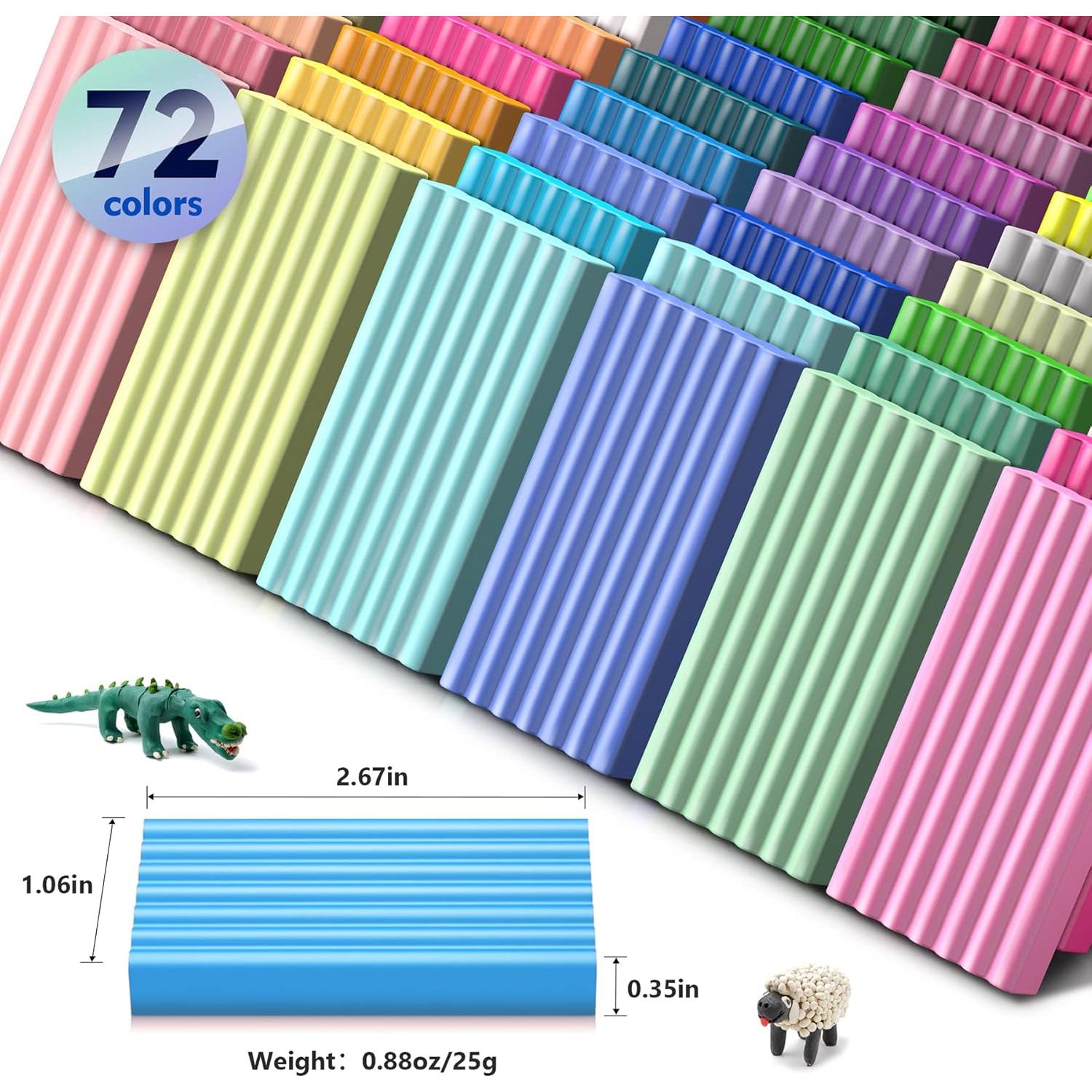 Arcilla Polimérica Aestd-ST 72 Colores para Modelar