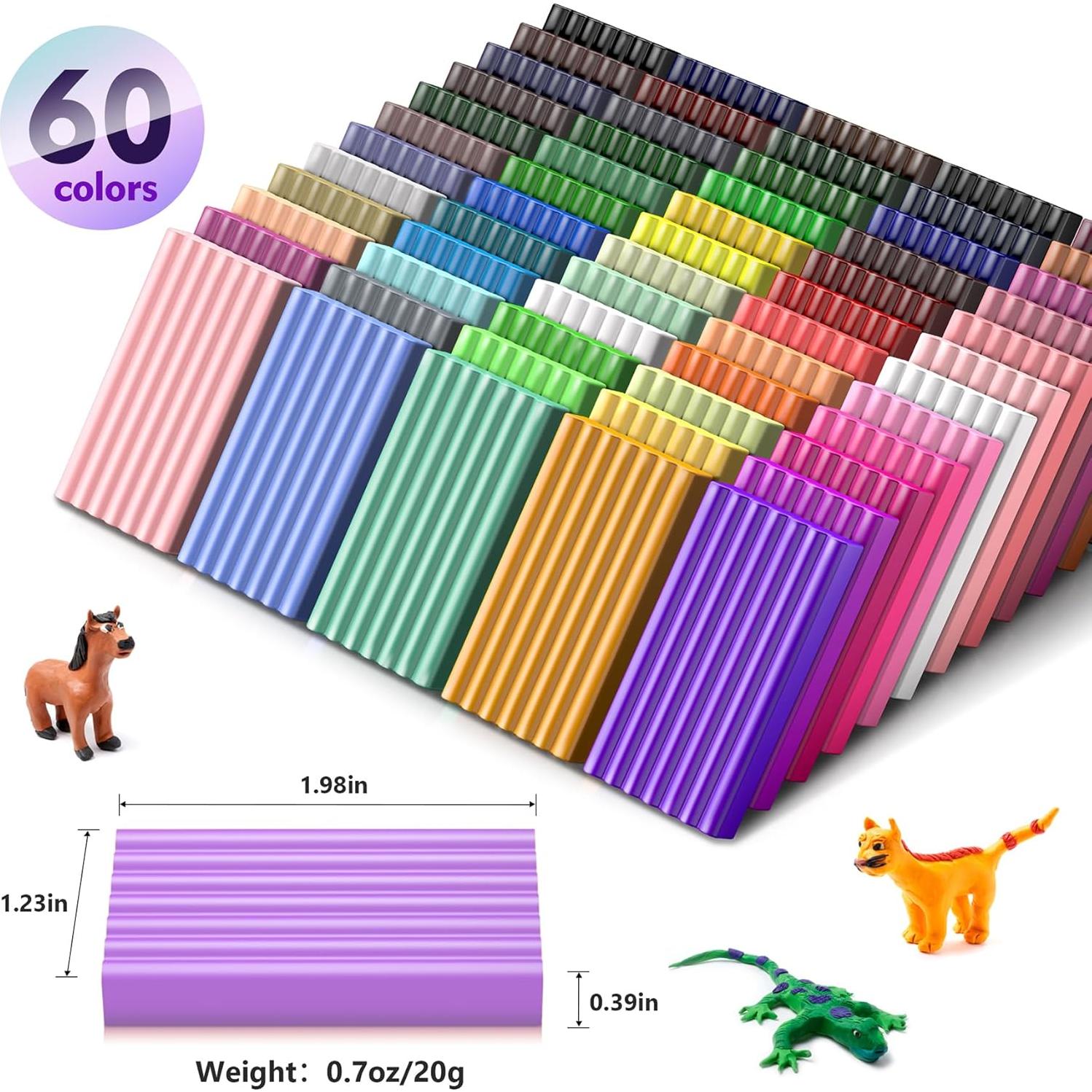 Arcilla Polimérica Aestd-ST 60 Colores para Modelar