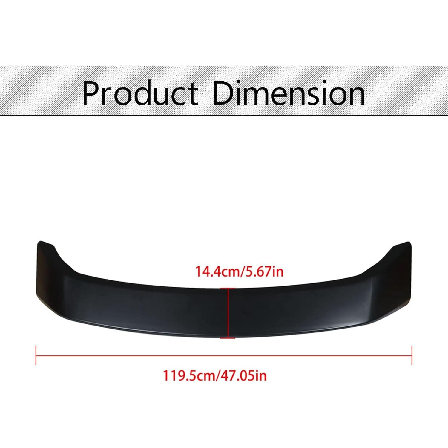 Aleta Trasera LED Honda Civic 4 Puertas 2012-2015 Negro Mate