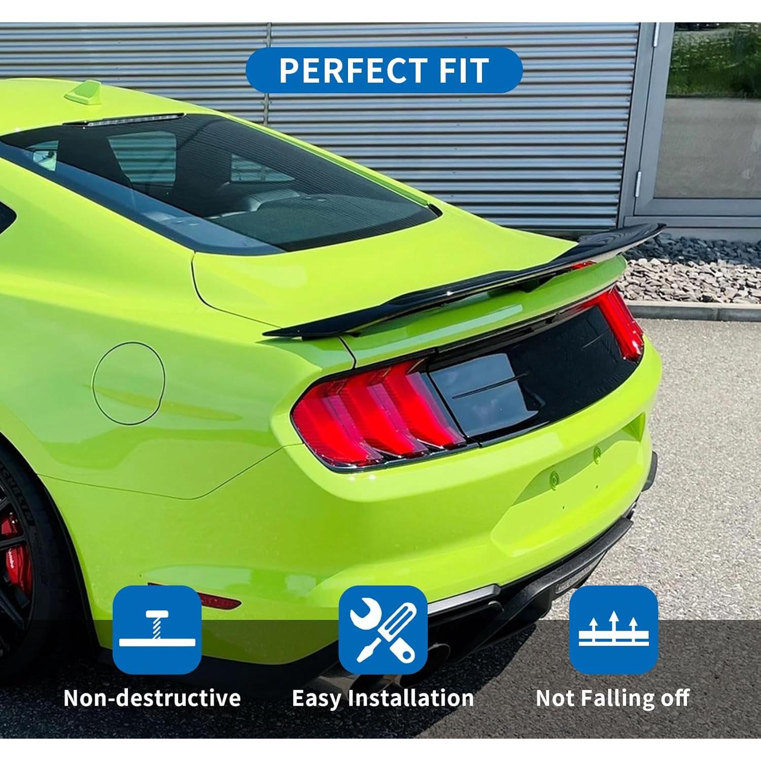 Alerón Trasero BDBO Negro Brillante para Mustang 2015-2024