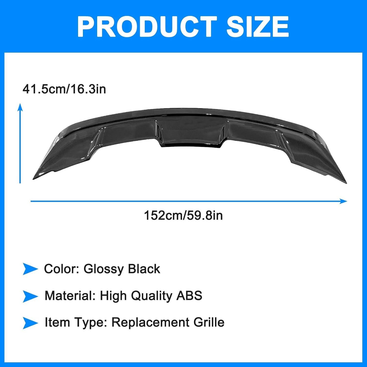 Alerón Trasero Ford Mustang 2015-2023 GT350 GT500 Negro