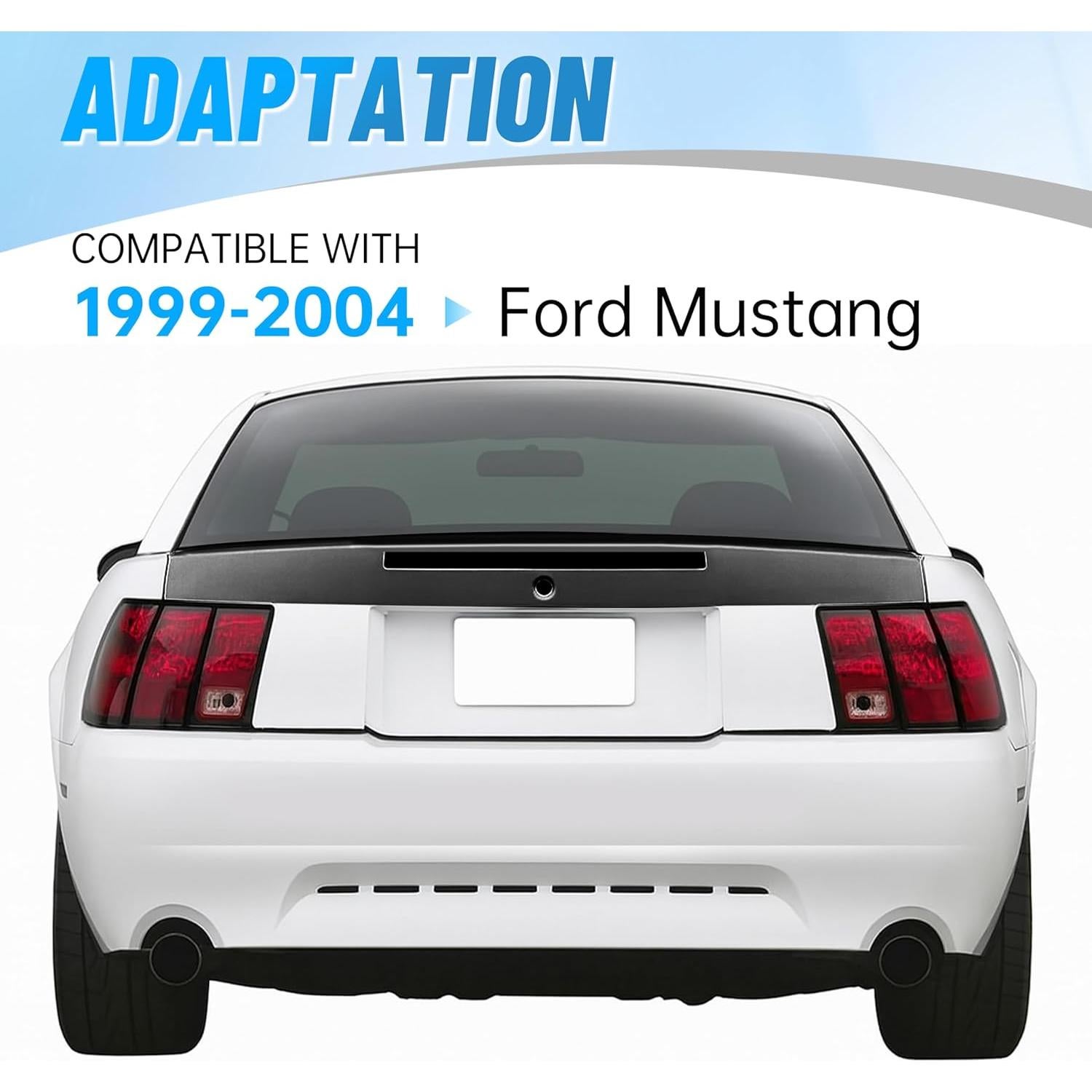 Alerón Trasero Ford Mustang 1999-2004 ALMULOO ABS Negro