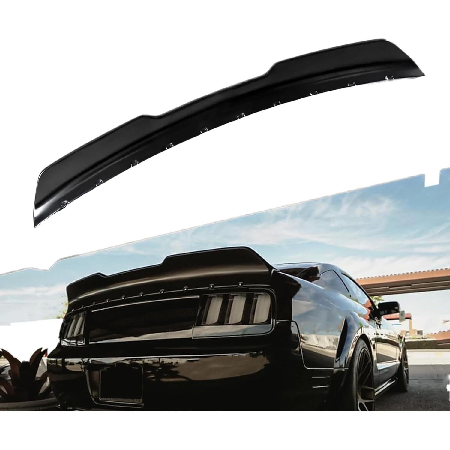 Alerón Trasero de Maletero Arkdeffon Negro para Ford Mustang S197 2004-2008