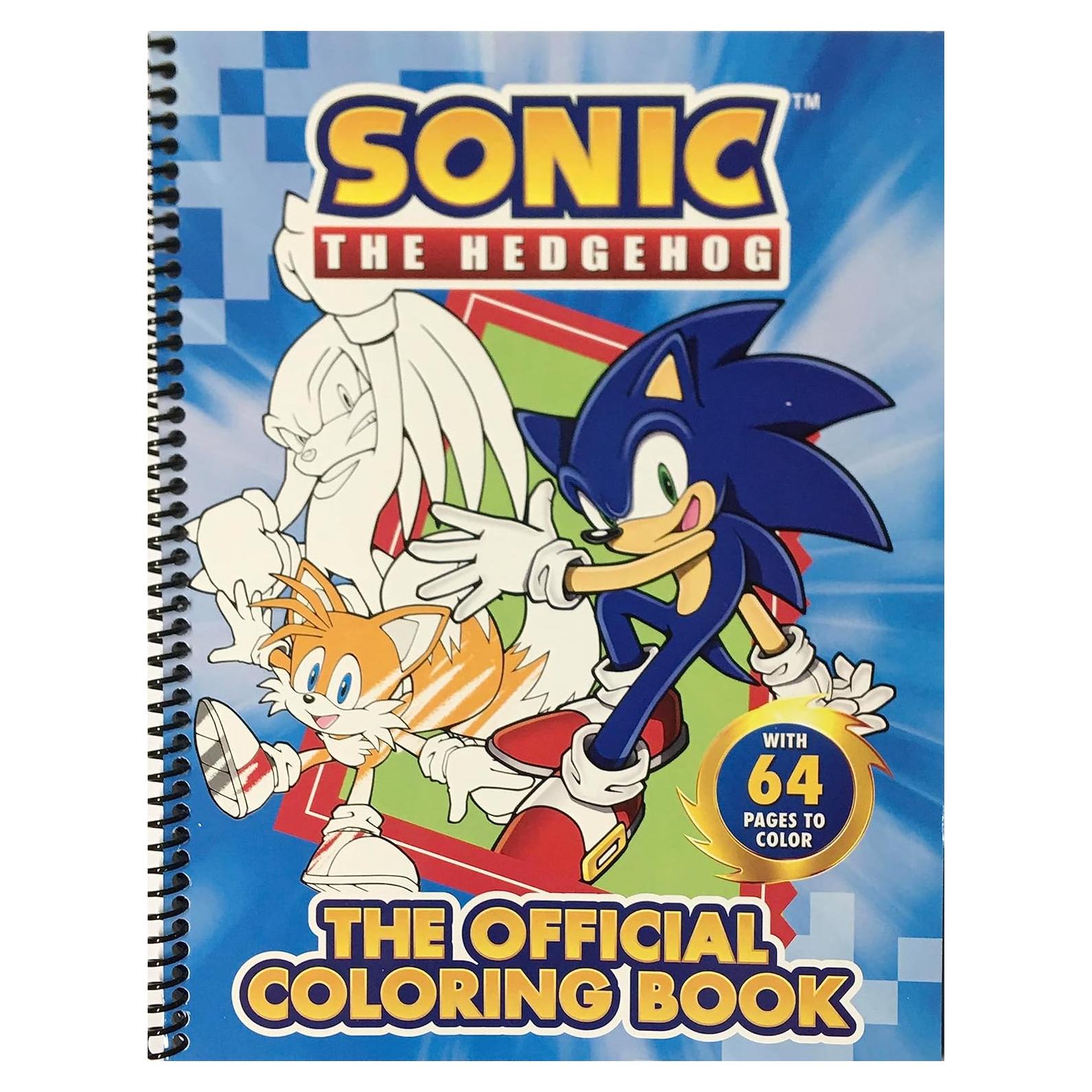 Libro de Colorear Sonic the Hedgehog - Encuadernado en Espiral