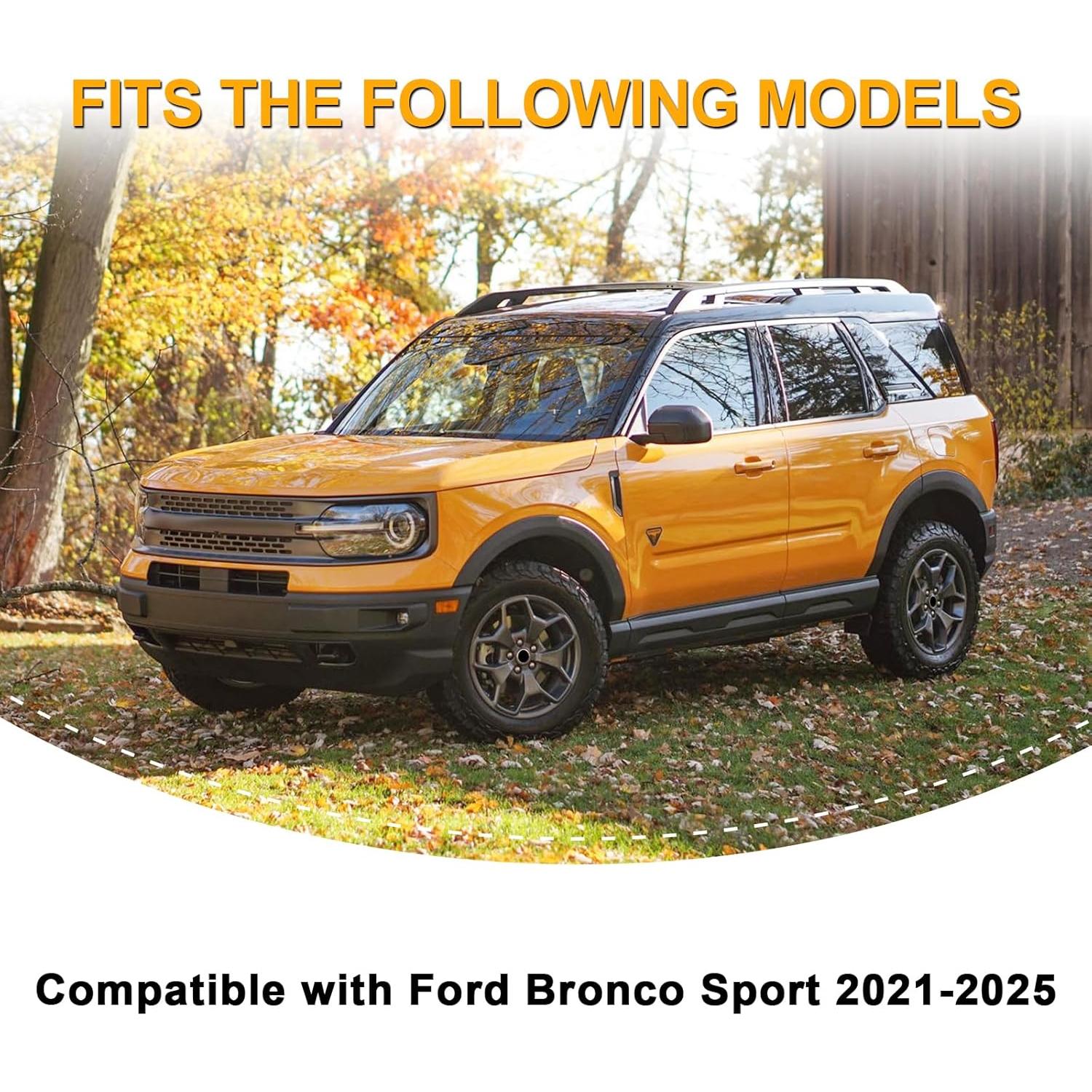 Spoiler Trasero Negro Brillante Fancemot para Ford Bronco Sport 2021-2025