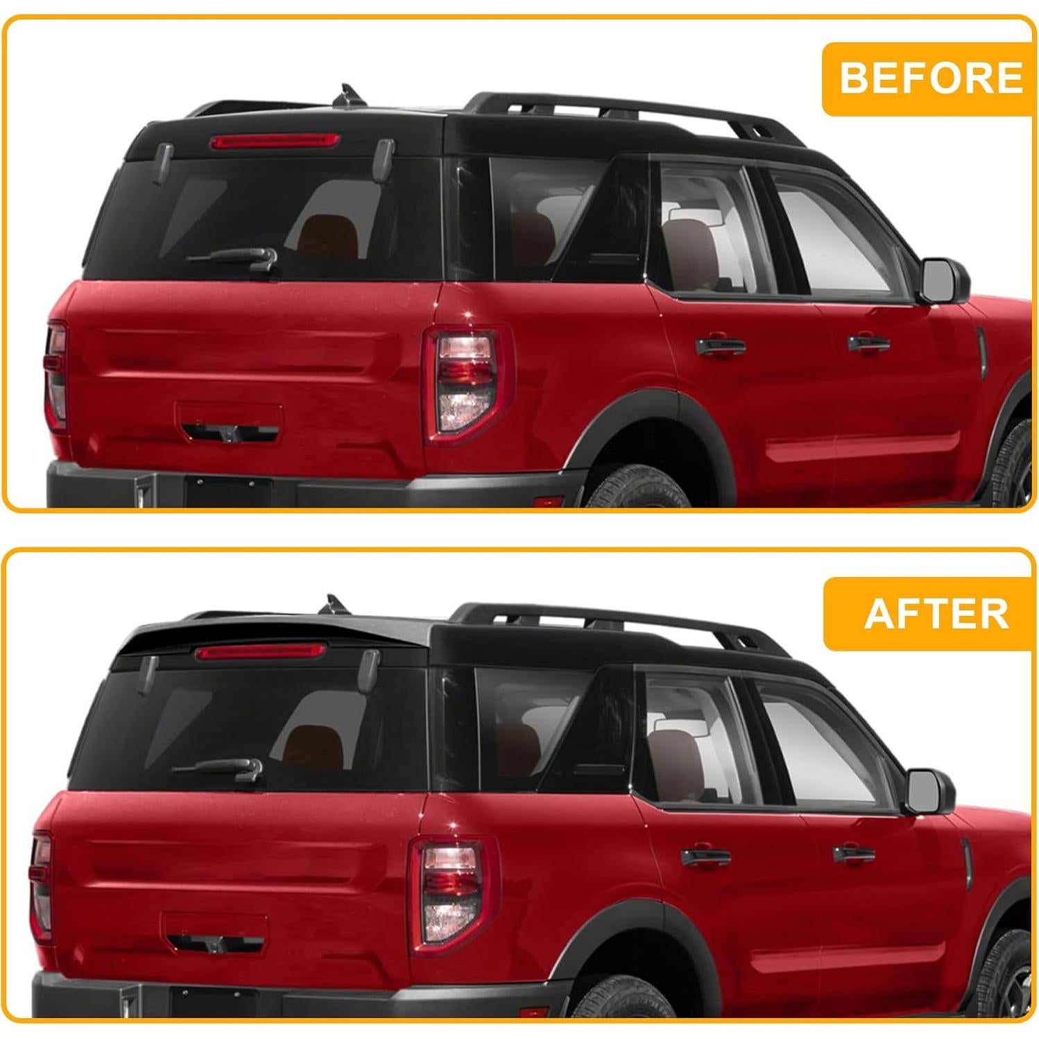 Spoiler Trasero Negro Brillante Fancemot para Ford Bronco Sport 2021-2025