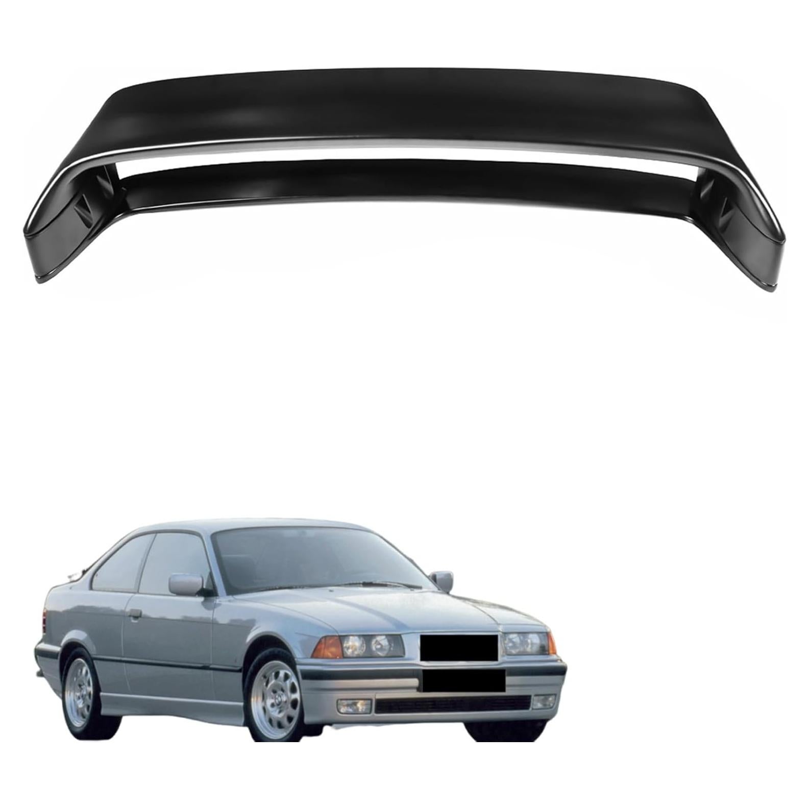 Alerón Trasero de Plástico ABS Negro Silscvtt para BMW E36