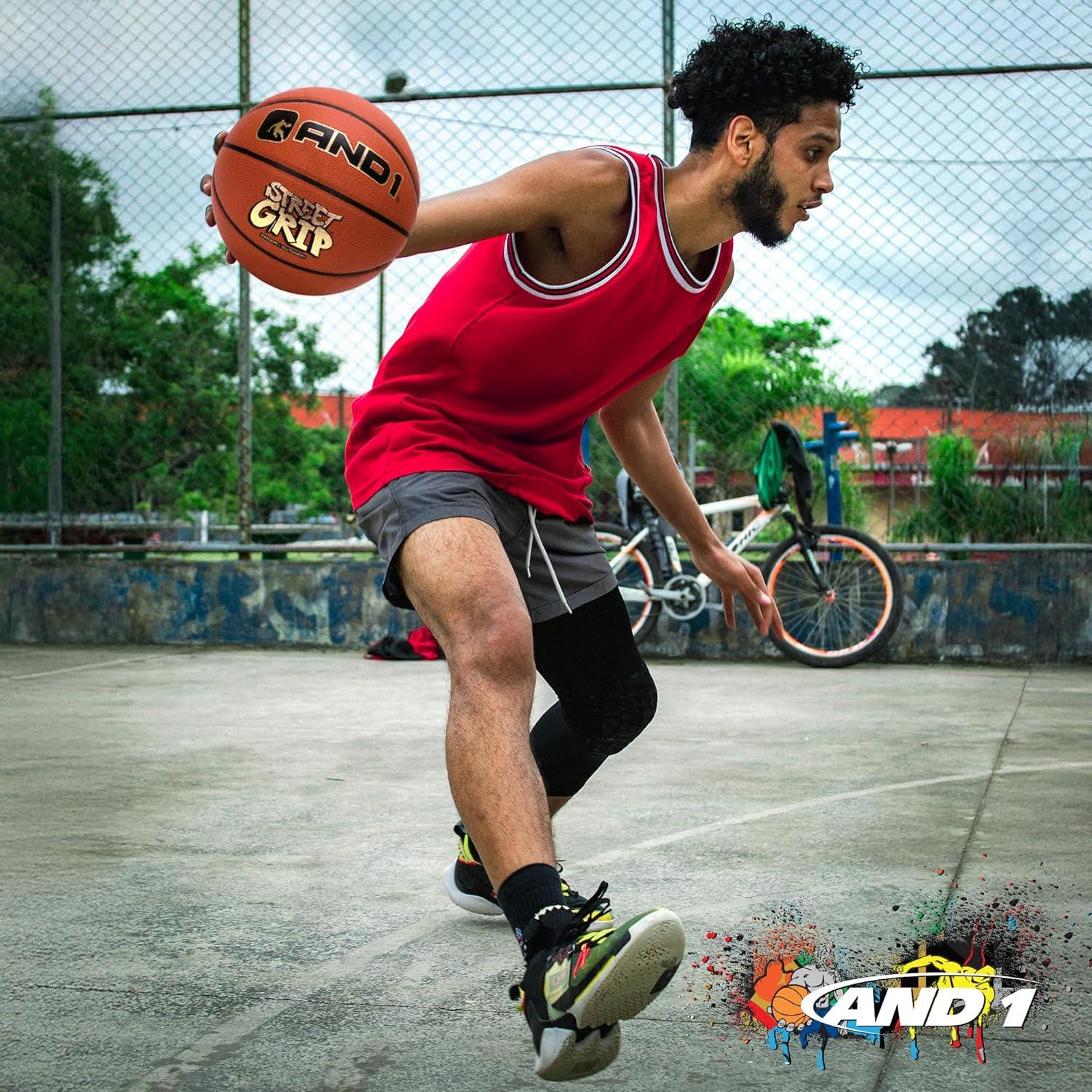 Balón de Baloncesto AND1 Street Art 7 Cuero Sintético Naranja