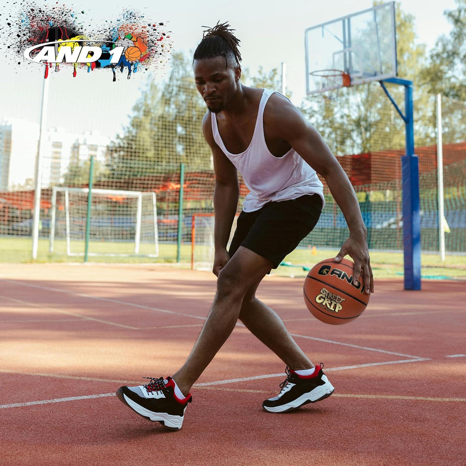 Balón de Baloncesto AND1 Street Art 7 Cuero Sintético Naranja