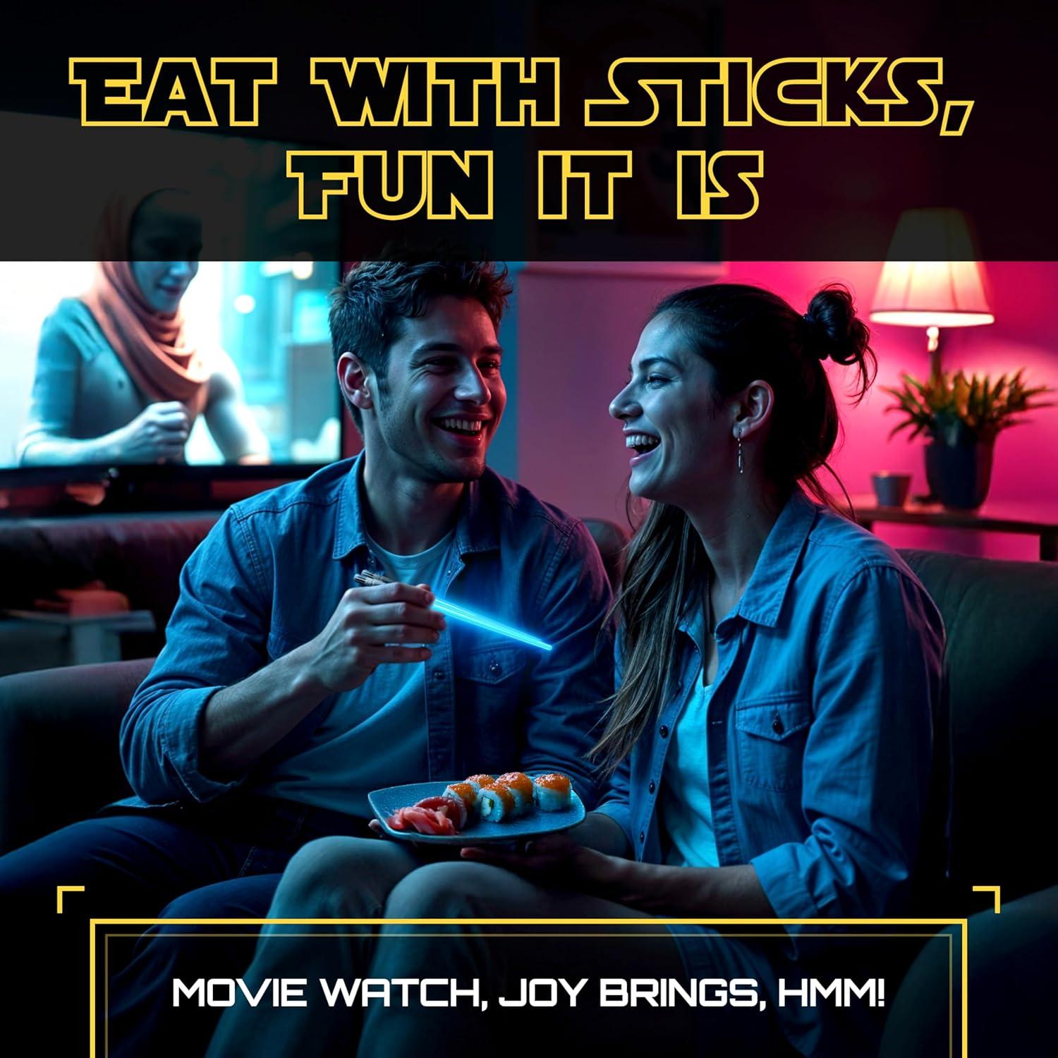 Palillos de Luz LED Saber Sabersticks 12 Modos 1 PAR