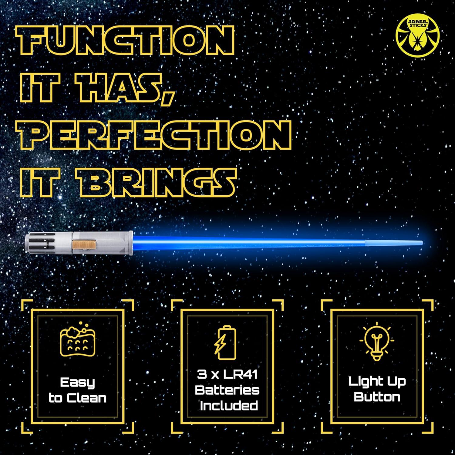 Palillos Lightsaber Sabersticks LED 12 Modos 26 cm