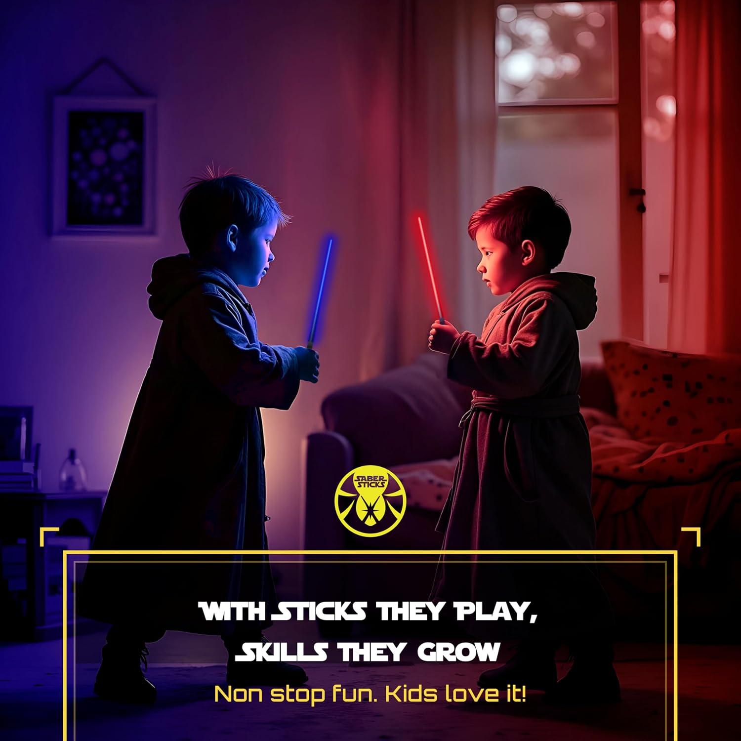 Palillos Lightsaber Sabersticks LED 12 Modos 26 cm