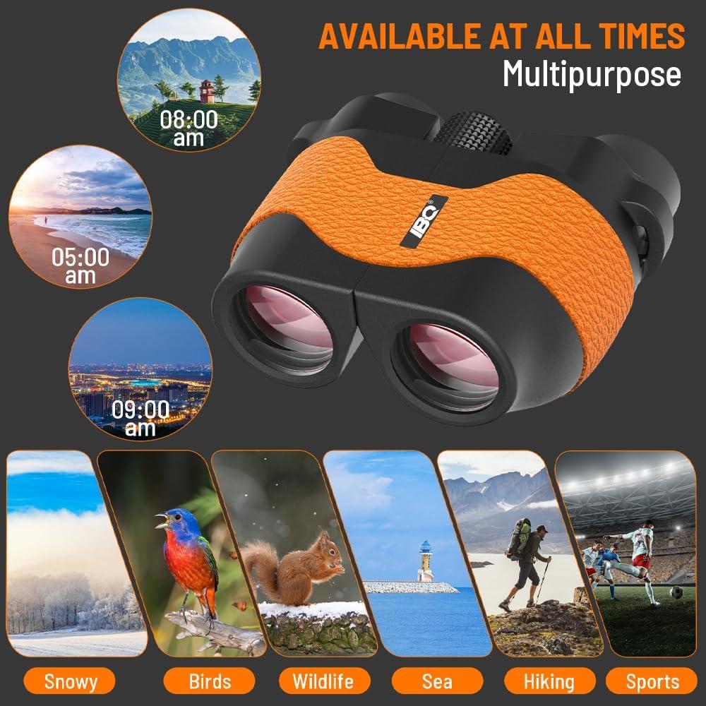 Binoculares IBQ 15x36 Compactos Impermeables para Niños y Adultos