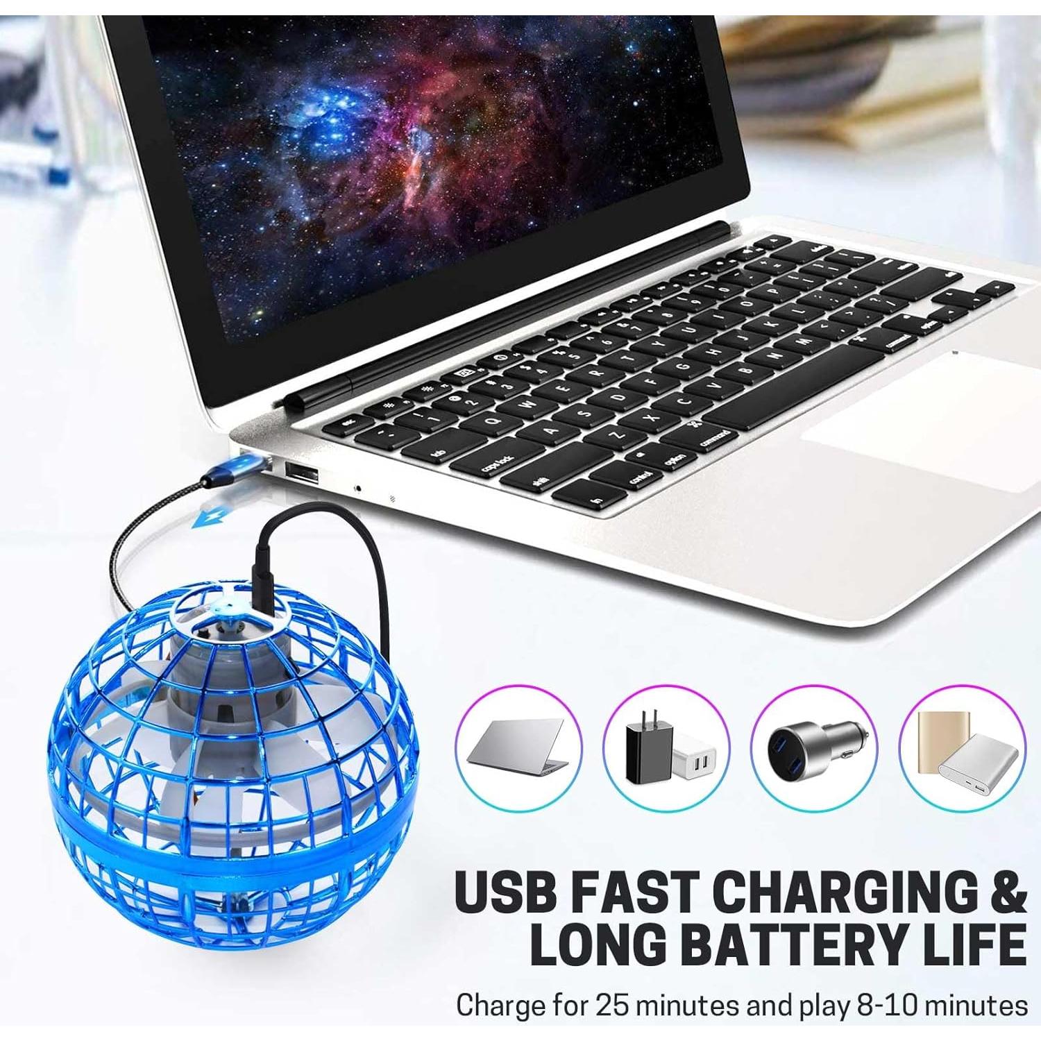 Bola Voladora Flotante Flying Lan Azul 8.36 cm Juguete Seguro