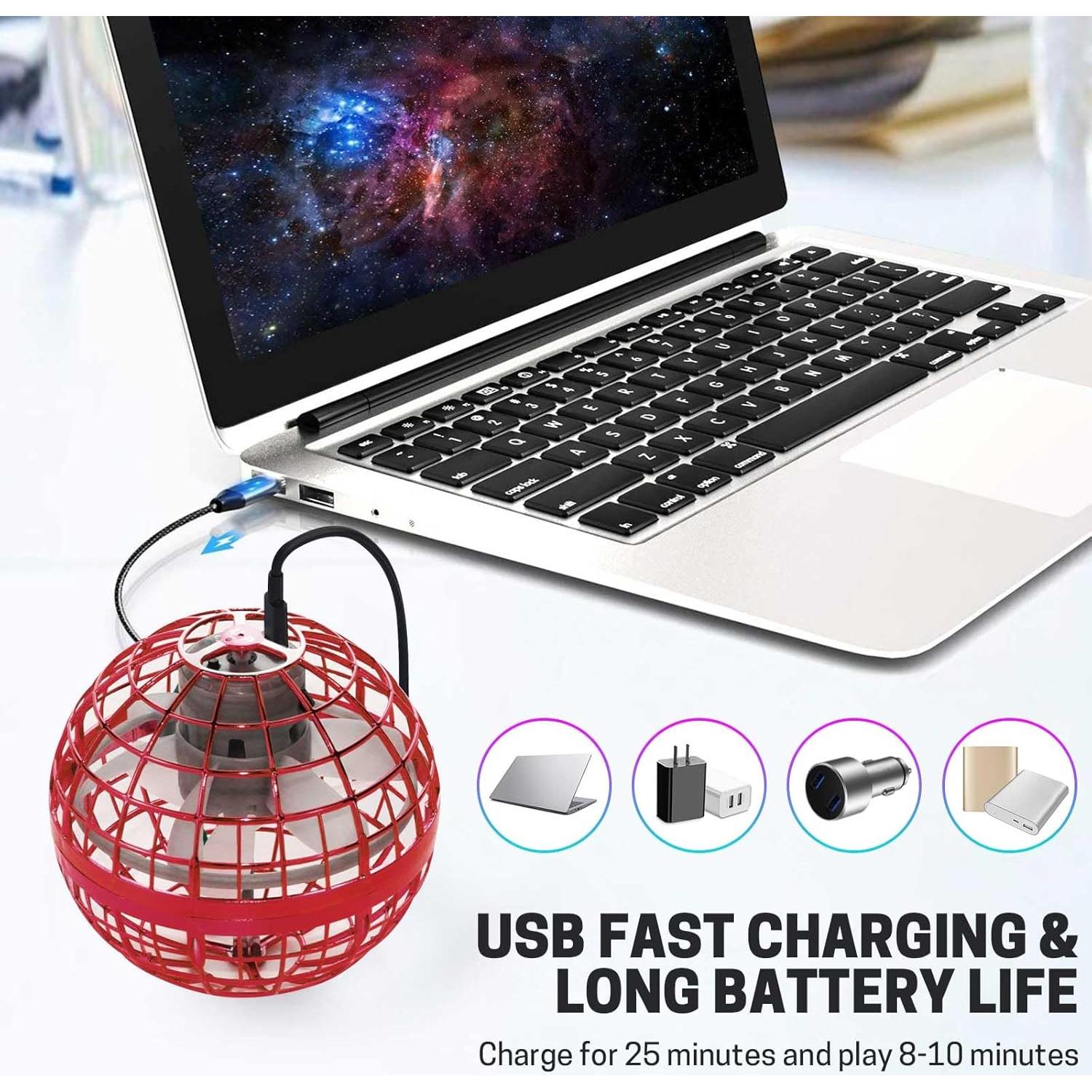 Bola Voladora Flotante Flying Lan 9cm Juguete Seguro Rojo