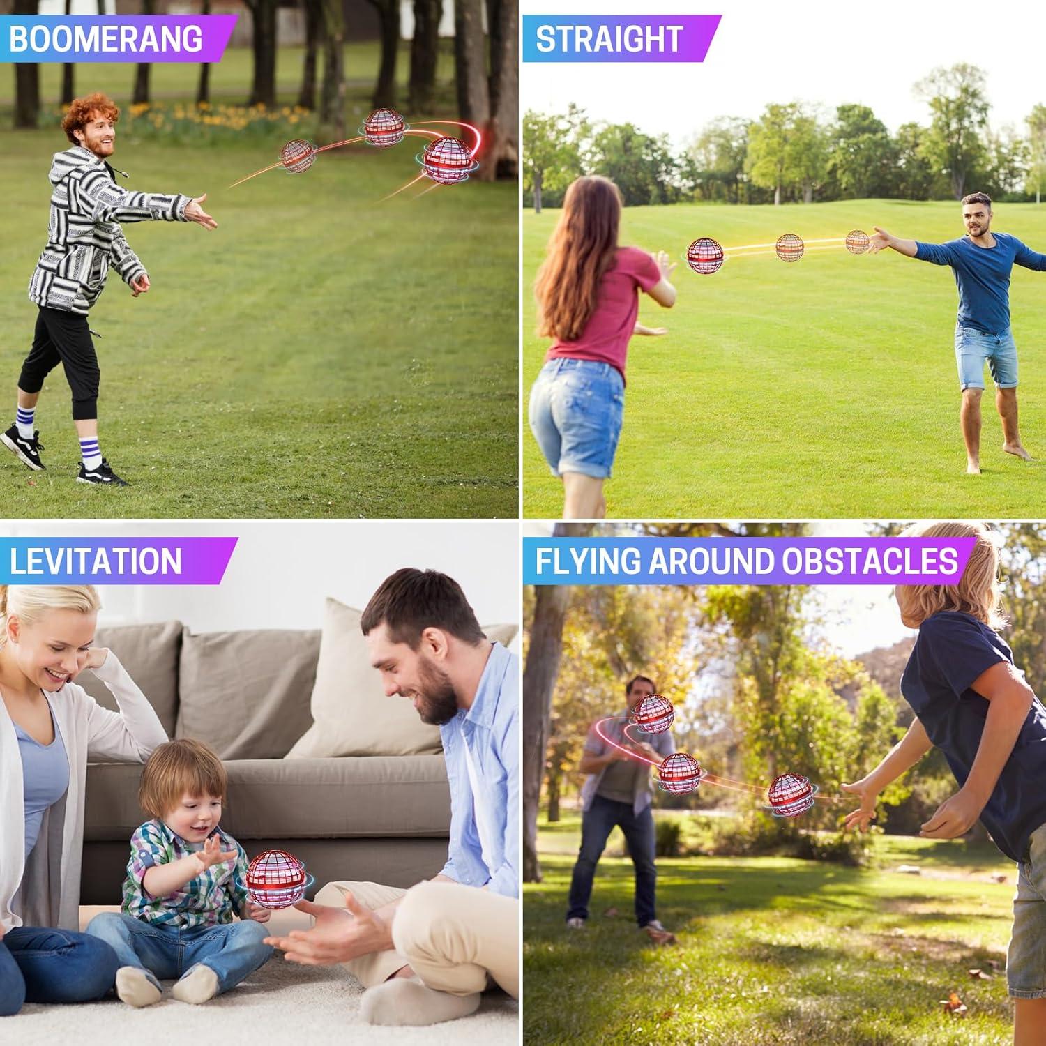 Bola Voladora Flotante Flying Lan 9cm Juguete Seguro Rojo