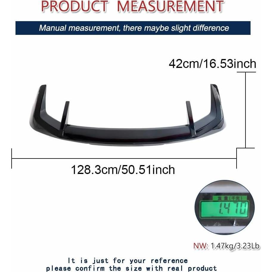 Spoiler de Techo BMW X5 G05 M 2023-2024 Negro ABS