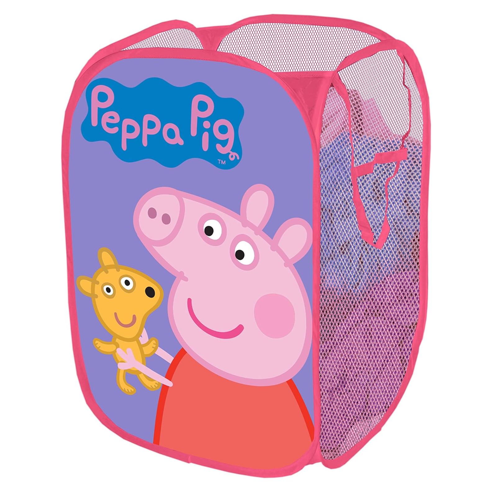 Cesto Plegable Peppa Pig Idea Nuova 21.5x34.3x34.3 cm