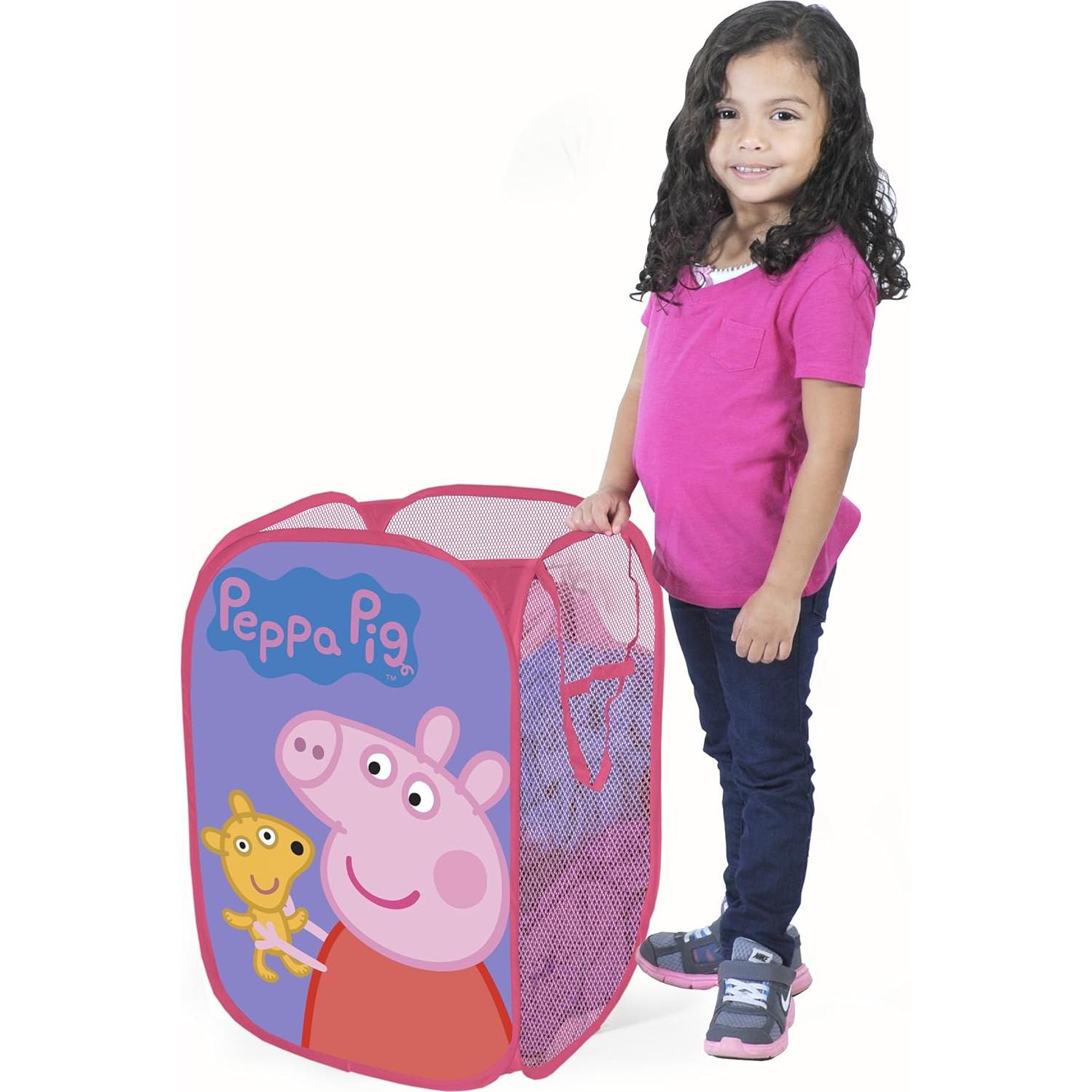 Cesto Plegable Peppa Pig Idea Nuova 21.5x34.3x34.3 cm