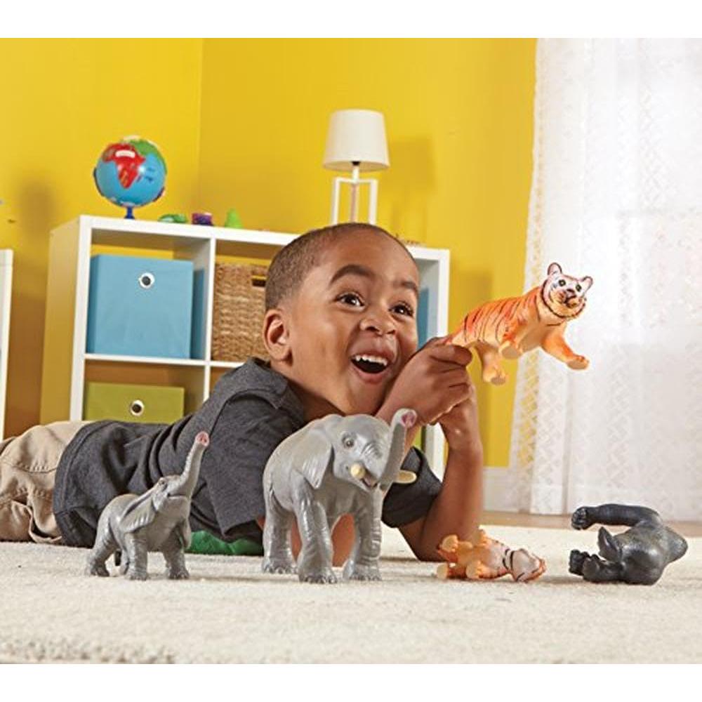 Figuras Jumbo Animales de la Jungla - Elefante, Gorila, Tigre