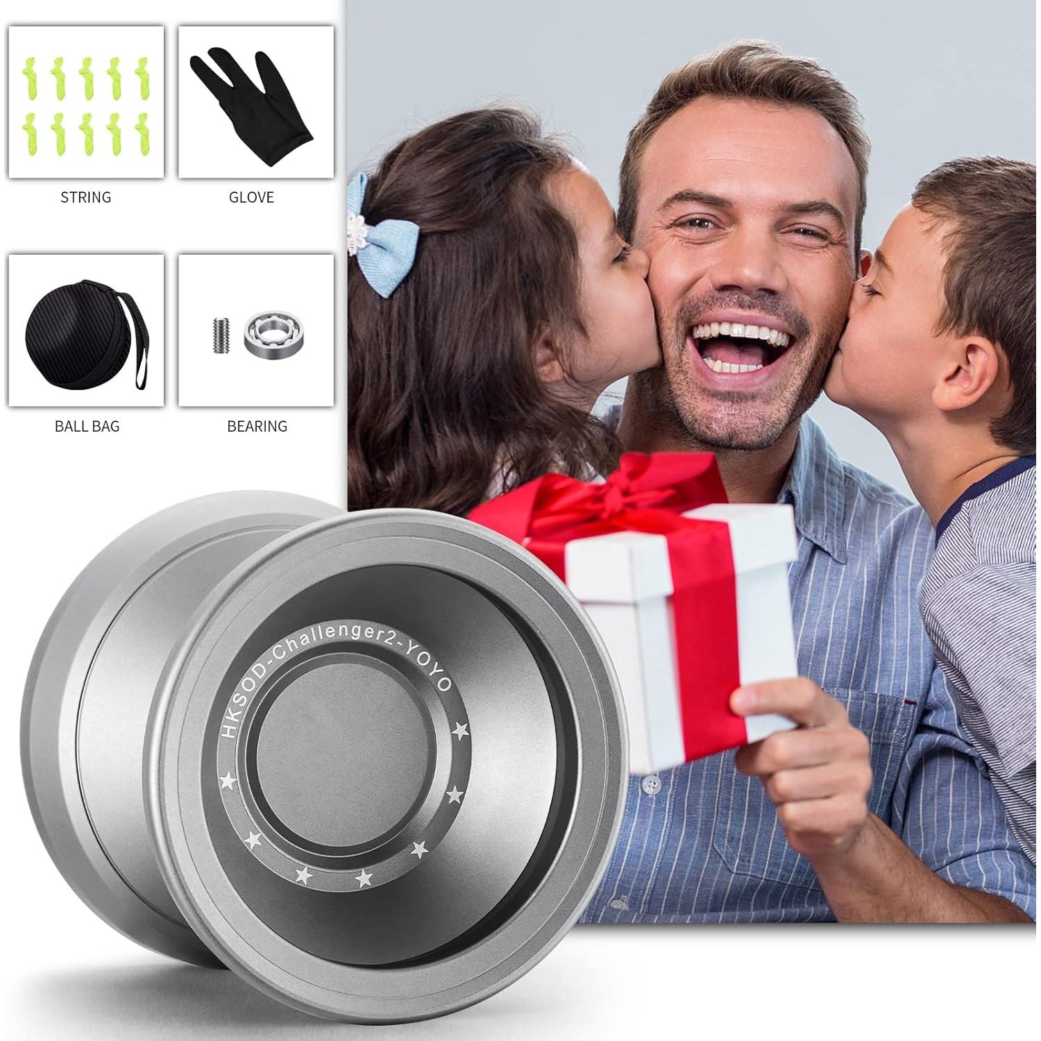 Yoyo Profesional HKSOD Gris para Principiantes y Avanzados